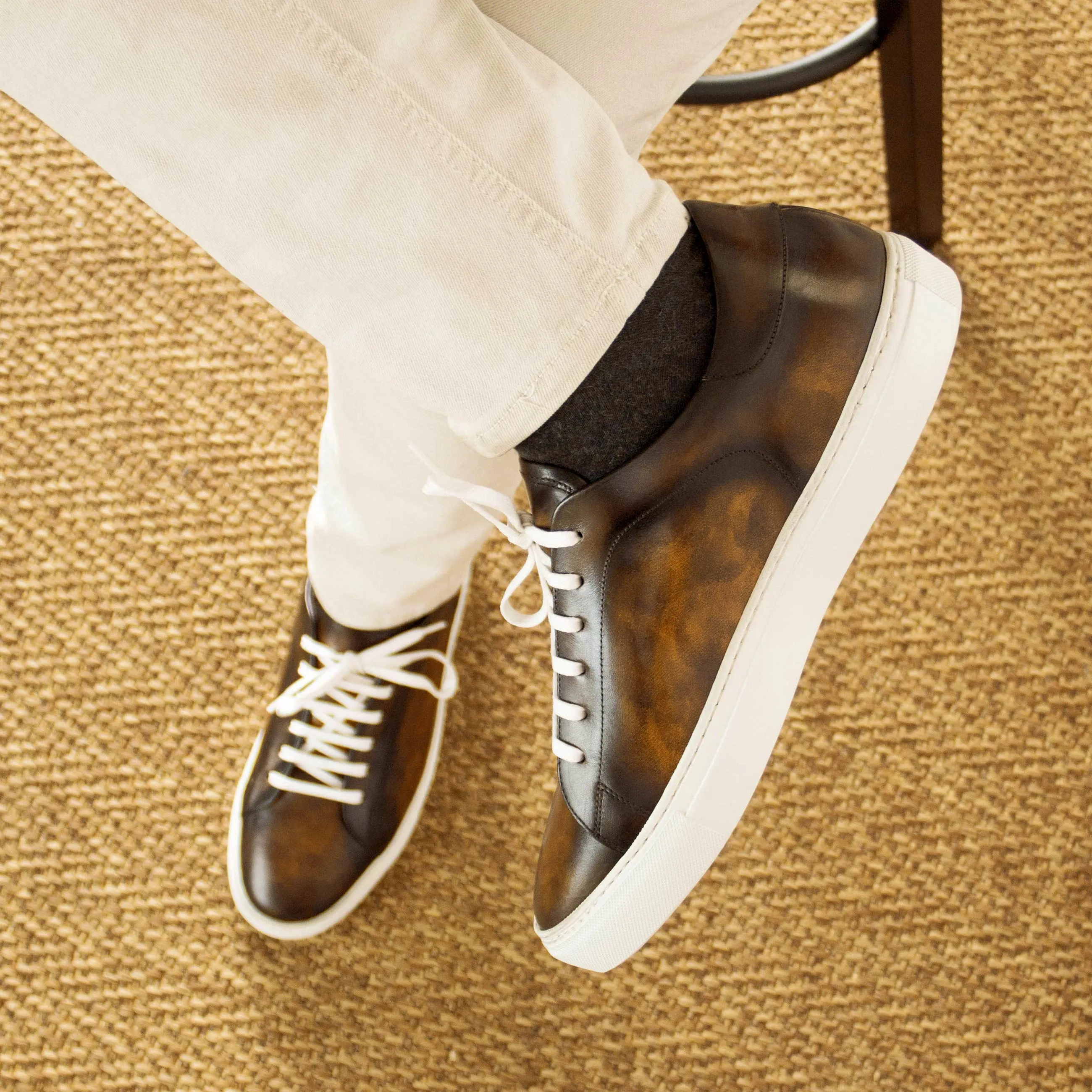 Leather Trainer │ Tobacco Patina
