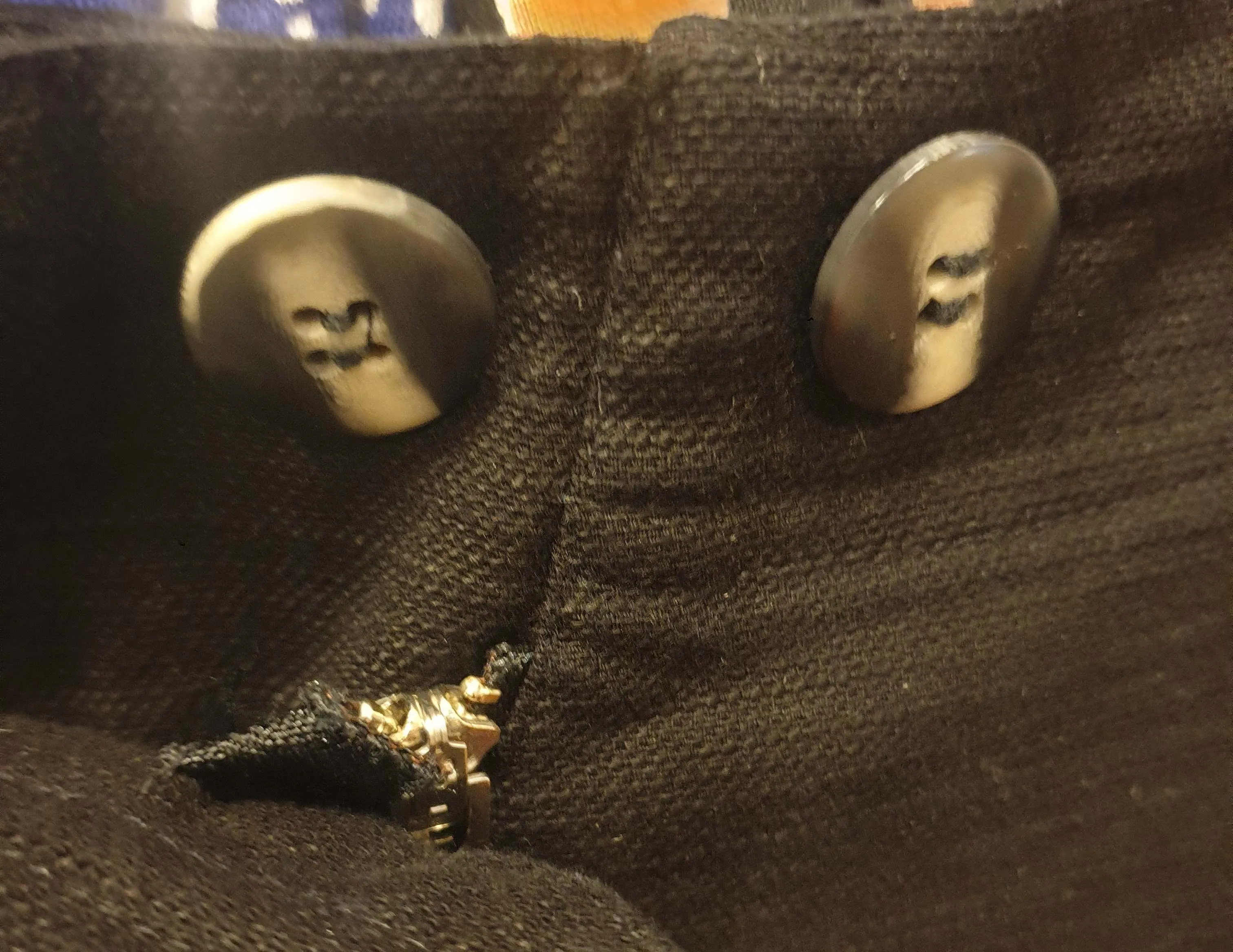 Lush cotton mix straight leg pants with unique button detail size 10 (tiny fit, best fits size 8)