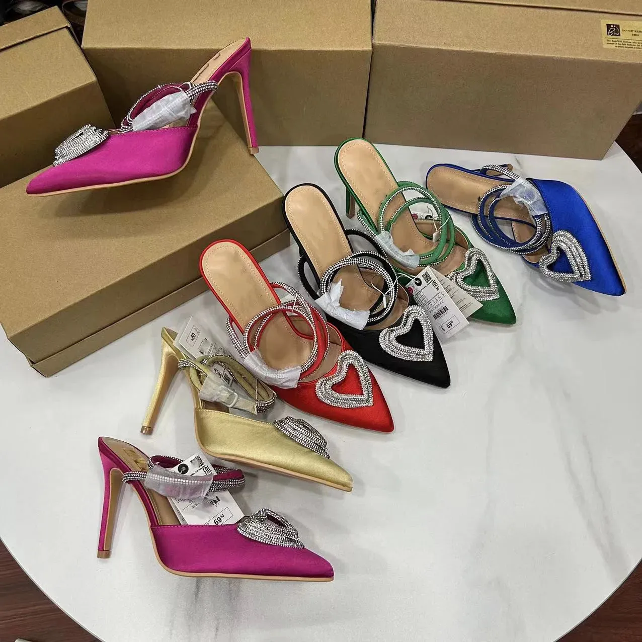 Luxury Bling Party Pumps for Women | Elegant Ankle Strap Slingbacks | Pointed Toe Bridal & Wedding Shoes