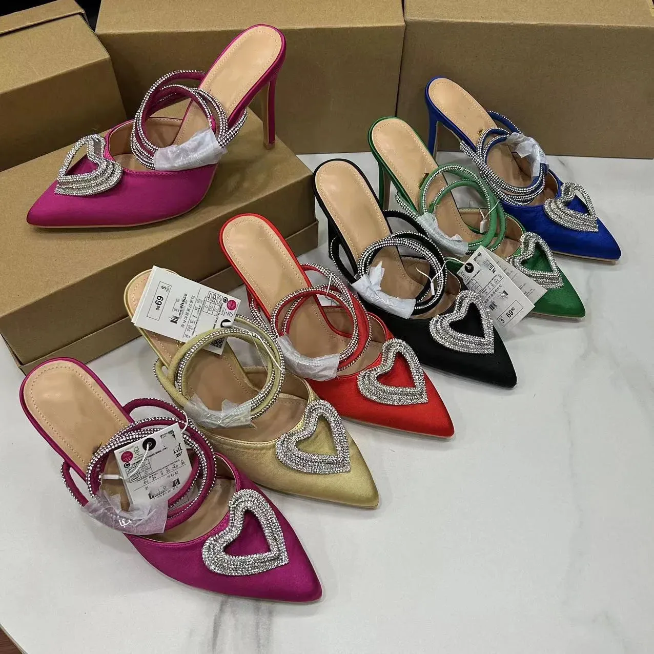 Luxury Bling Party Pumps for Women | Elegant Ankle Strap Slingbacks | Pointed Toe Bridal & Wedding Shoes