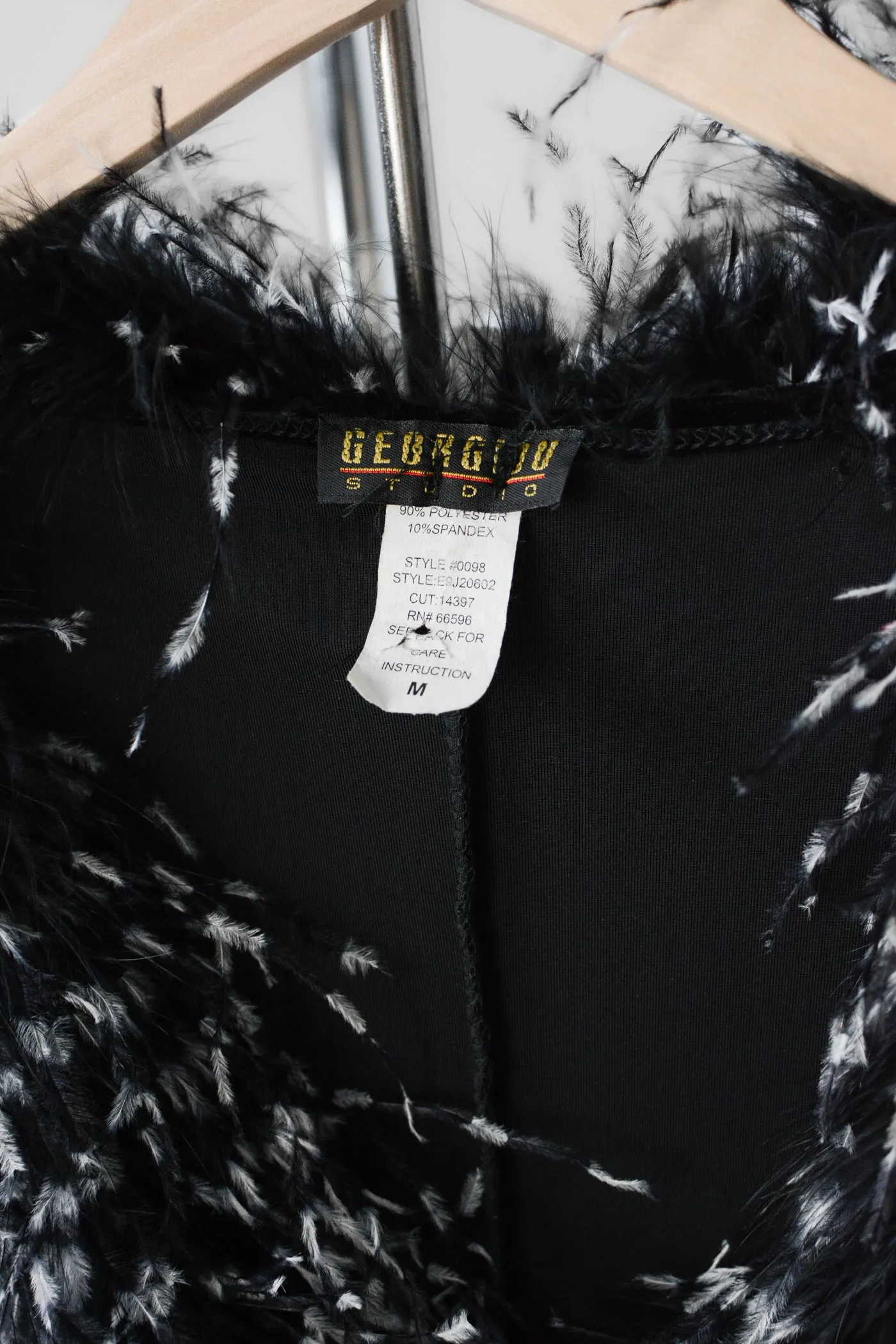 Marabou Feather Velvet Maxi Duster