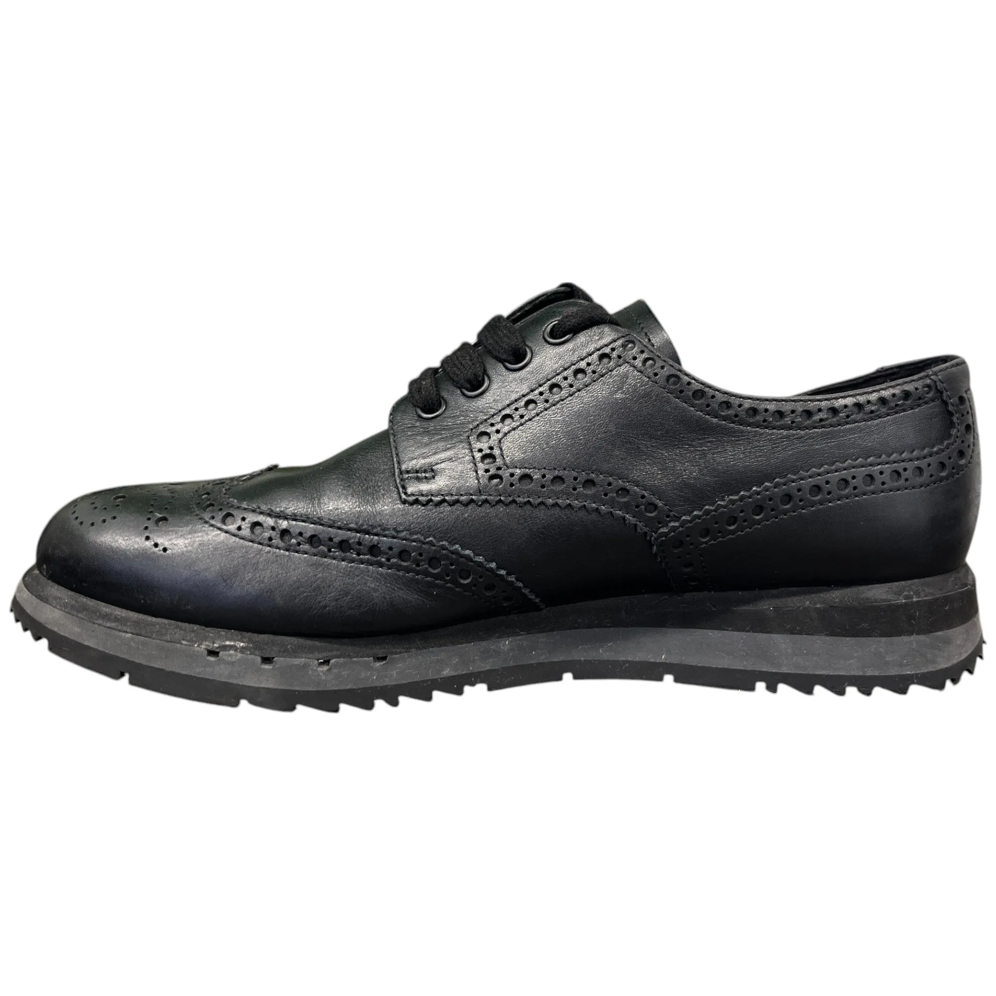 Men's Brogue Low Trainers Black Size EU 42.5 / UK 8.5