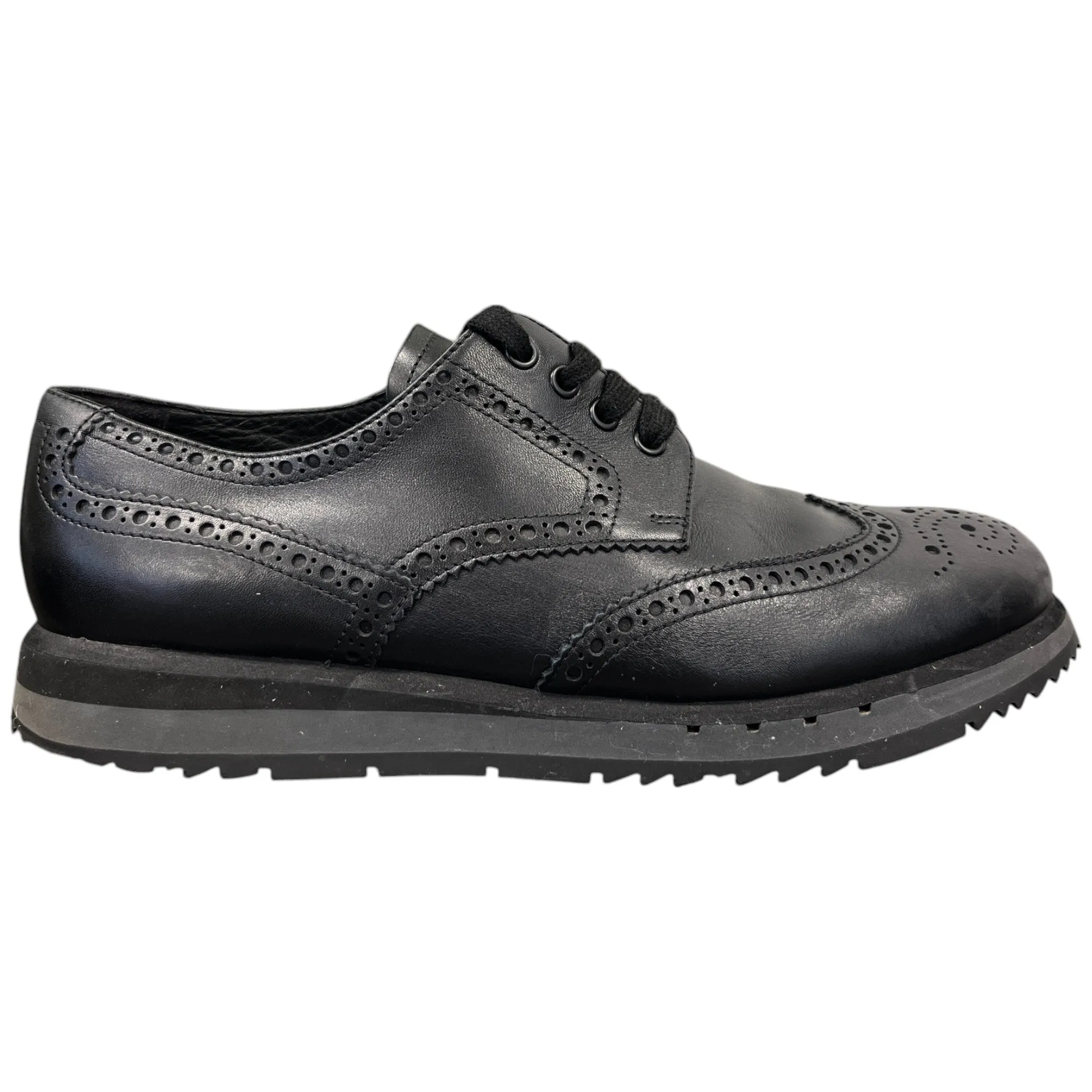 Men's Brogue Low Trainers Black Size EU 42.5 / UK 8.5
