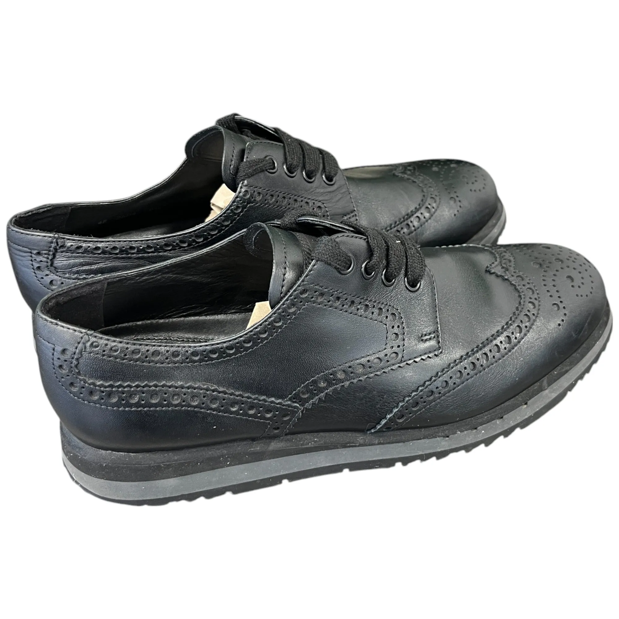 Men's Brogue Low Trainers Black Size EU 42.5 / UK 8.5