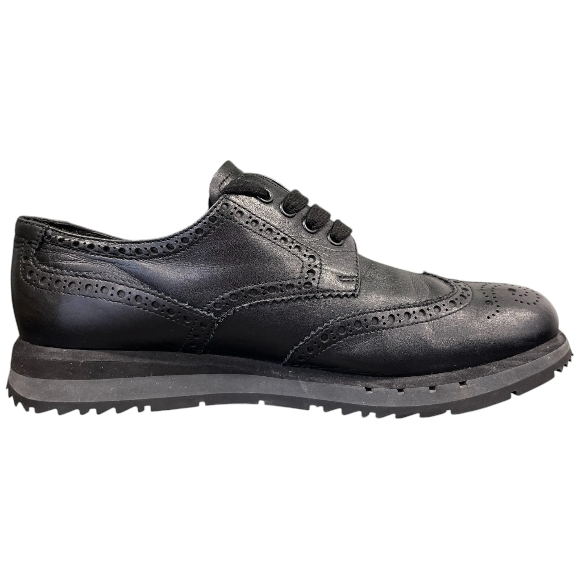 Men's Brogue Low Trainers Black Size EU 42.5 / UK 8.5