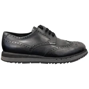 Men's Brogue Low Trainers Black Size EU 42.5 / UK 8.5