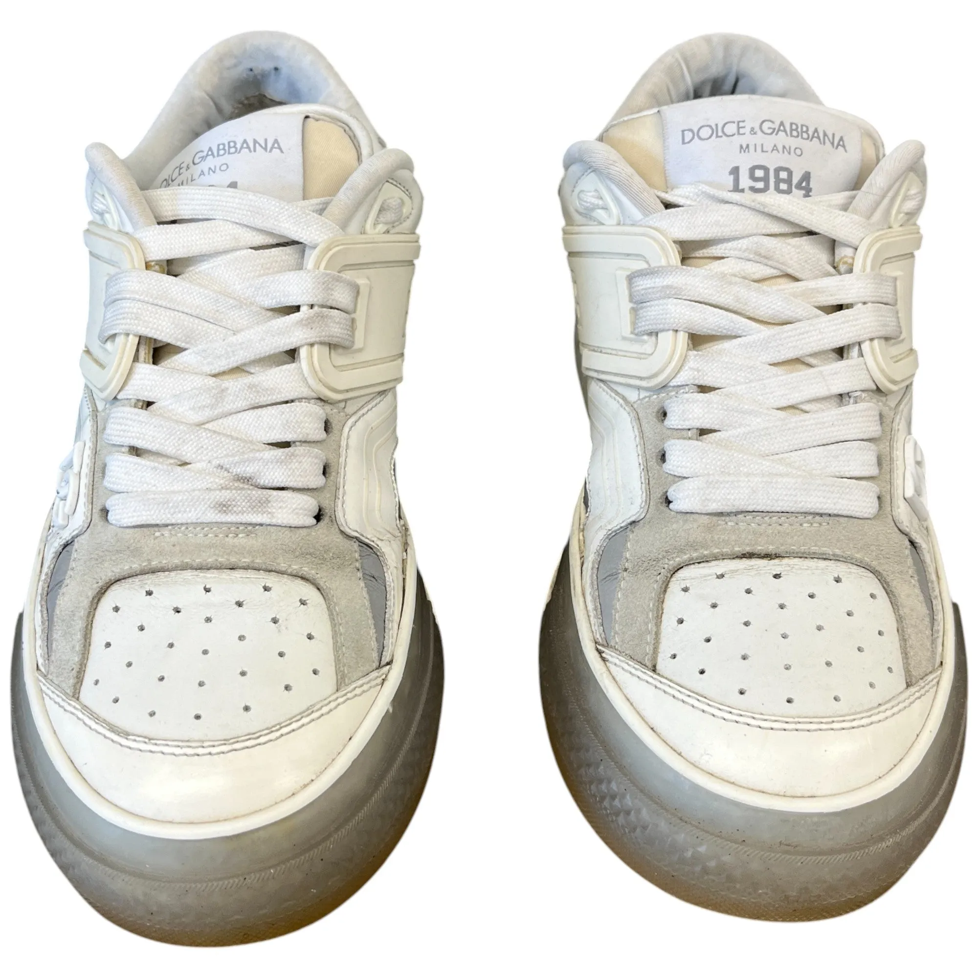 Men's Dg Logo Low Trainers White Size EU 40.5 / UK 6.5