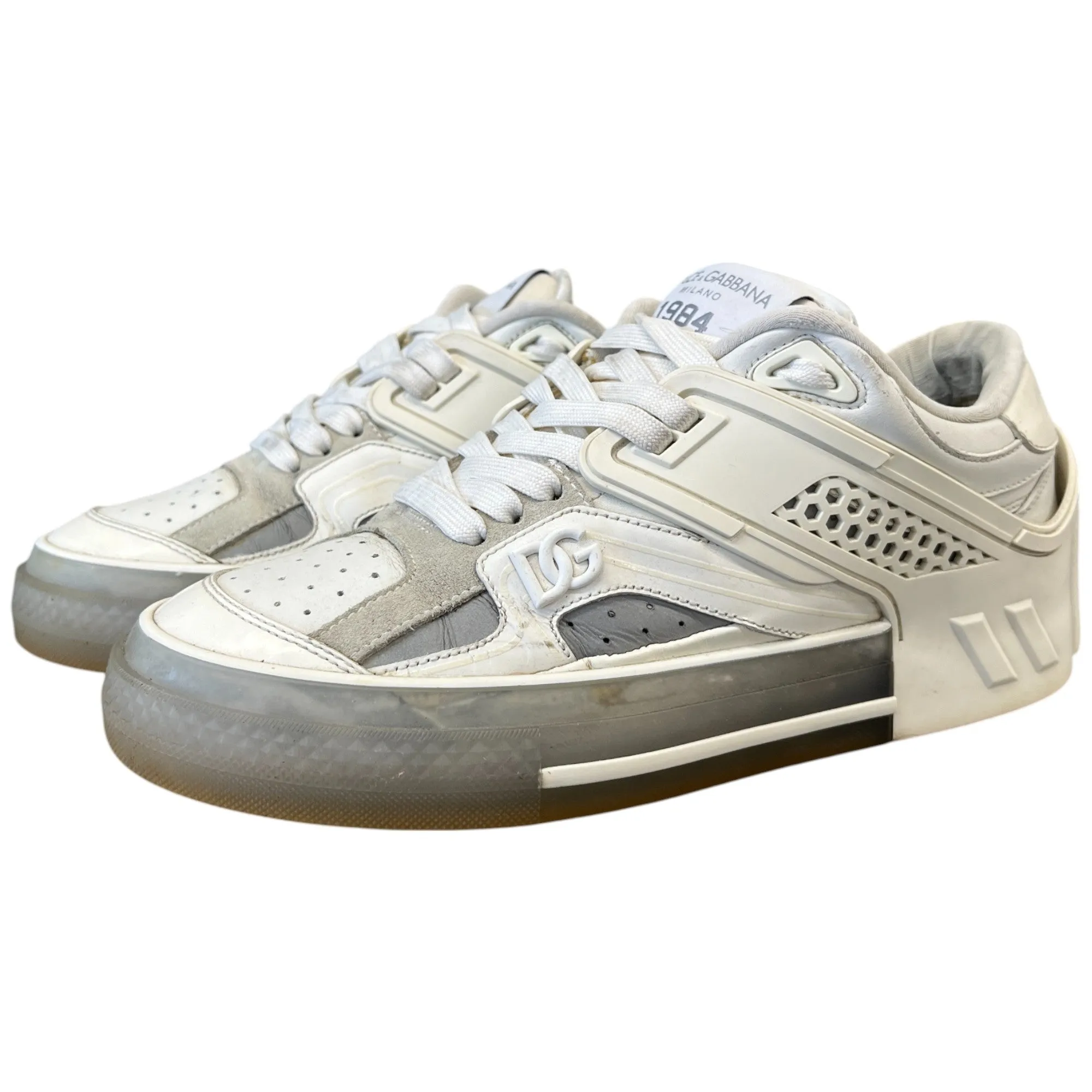 Men's Dg Logo Low Trainers White Size EU 40.5 / UK 6.5