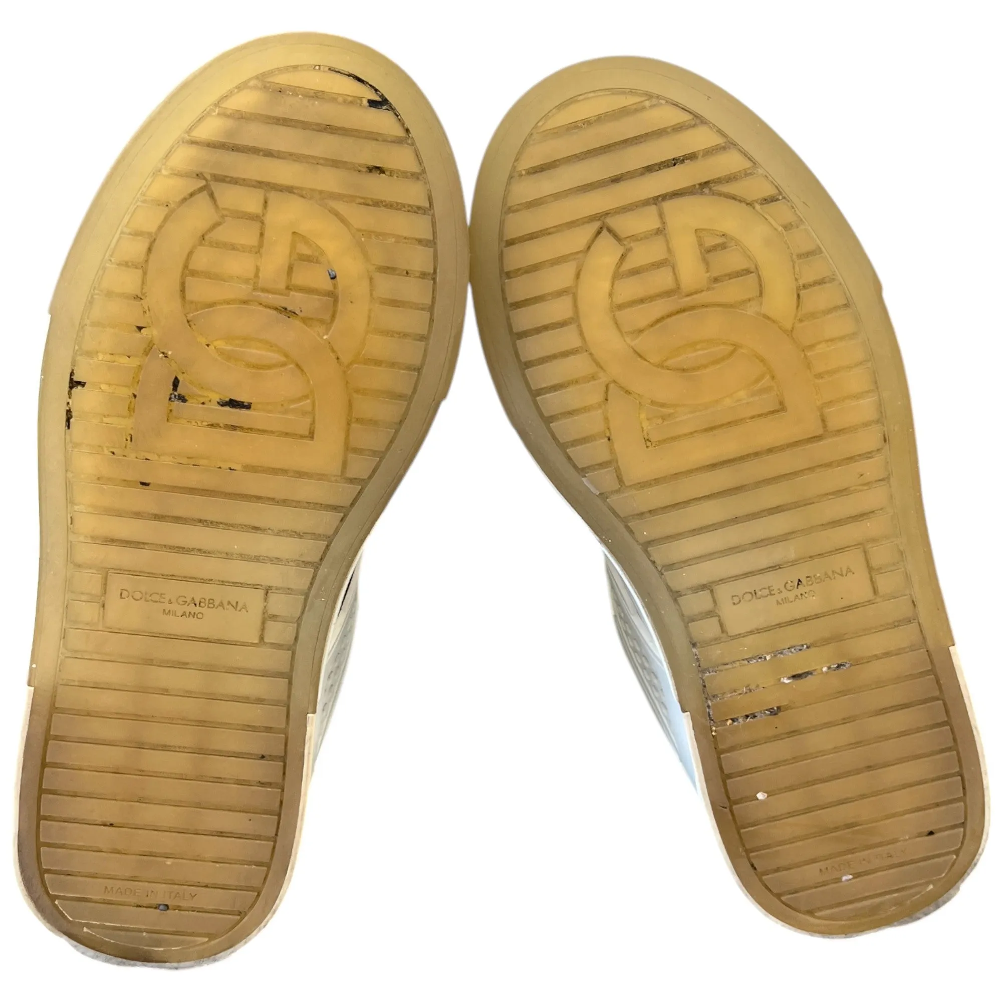 Men's Dg Logo Low Trainers White Size EU 40.5 / UK 6.5