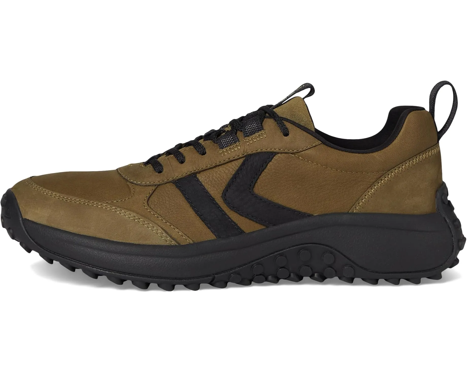 MEN'S KEEN KS86 LEATHER SNEAKER | DARK OLIVE / BLACK
