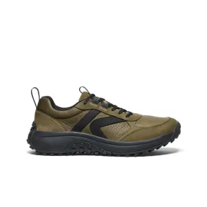 MEN'S KEEN KS86 LEATHER SNEAKER | DARK OLIVE / BLACK
