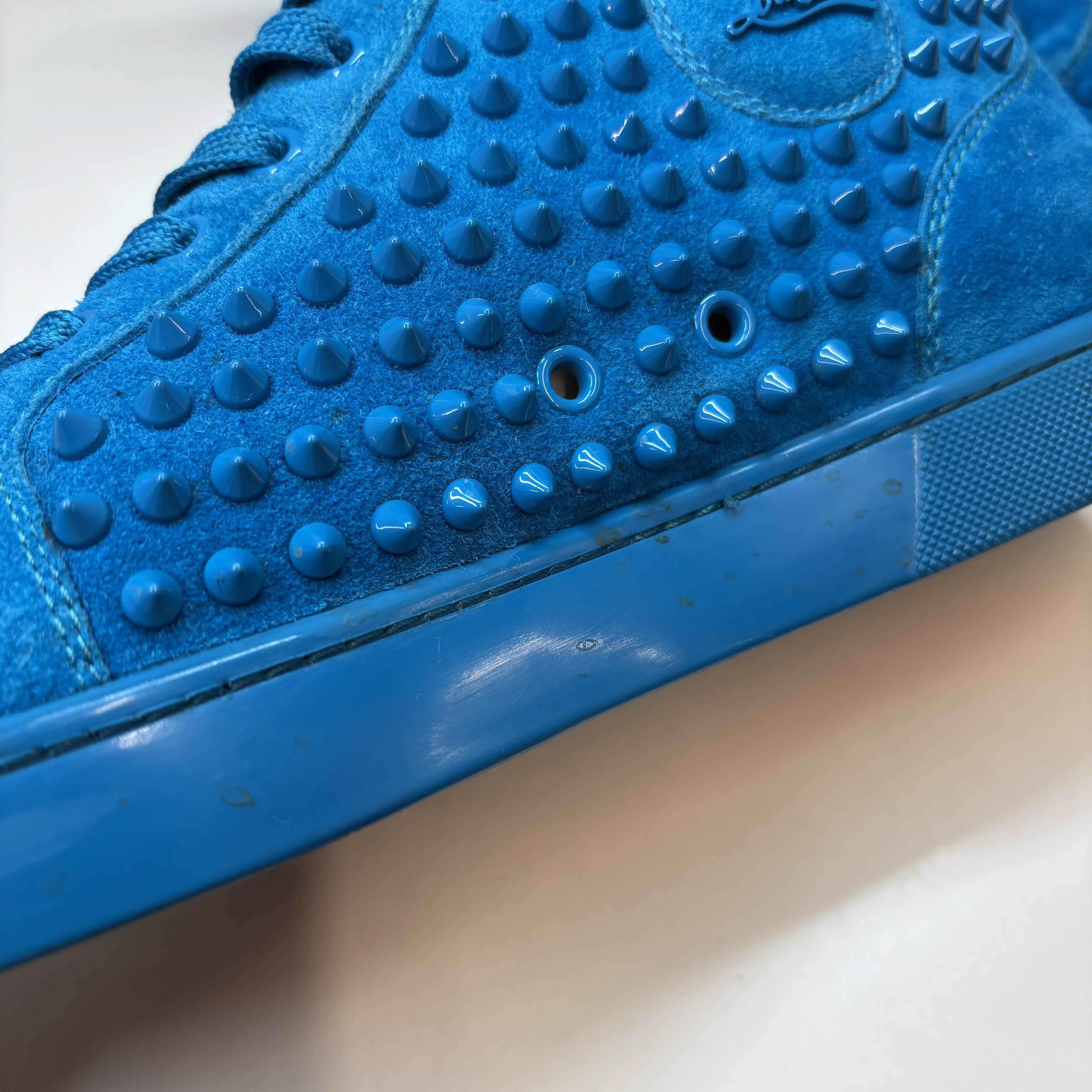 Men's Lou Spikes High Trainers Blue Size EU 41.5 / UK 7.5