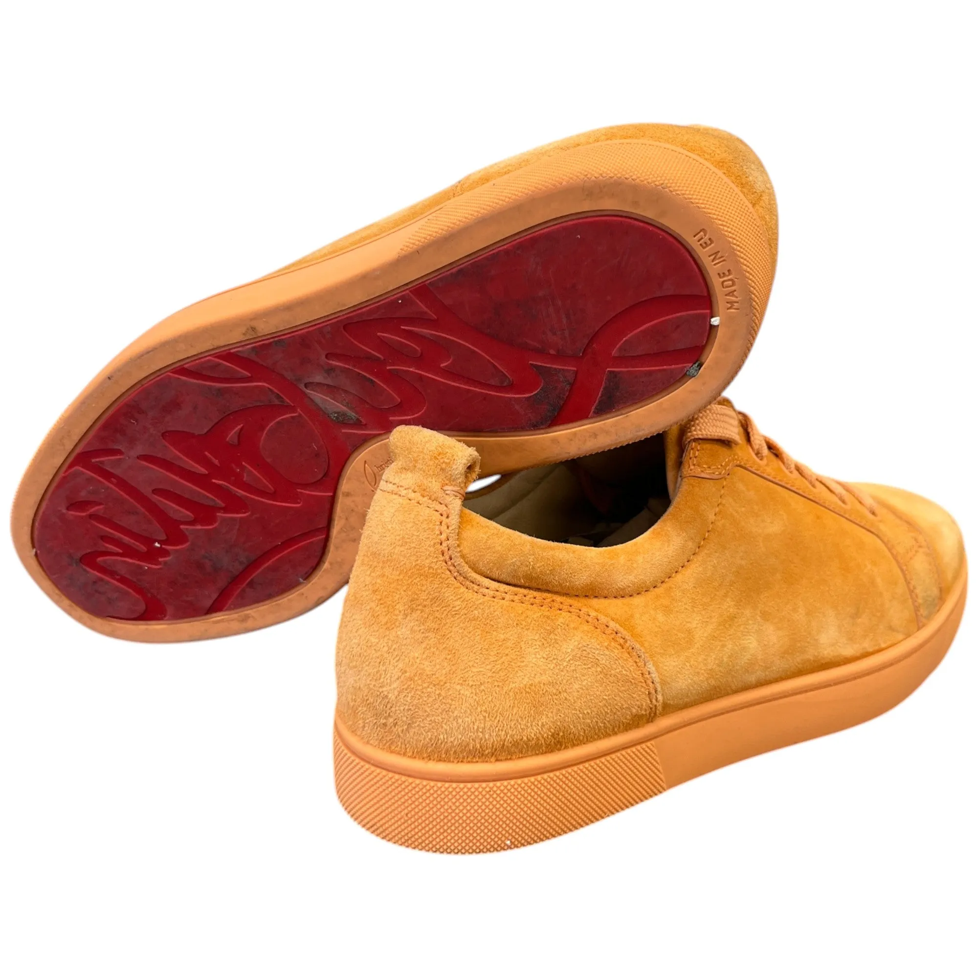 Men's Louis Junior Flat Low Trainers Orange Size EU 42 / UK 8