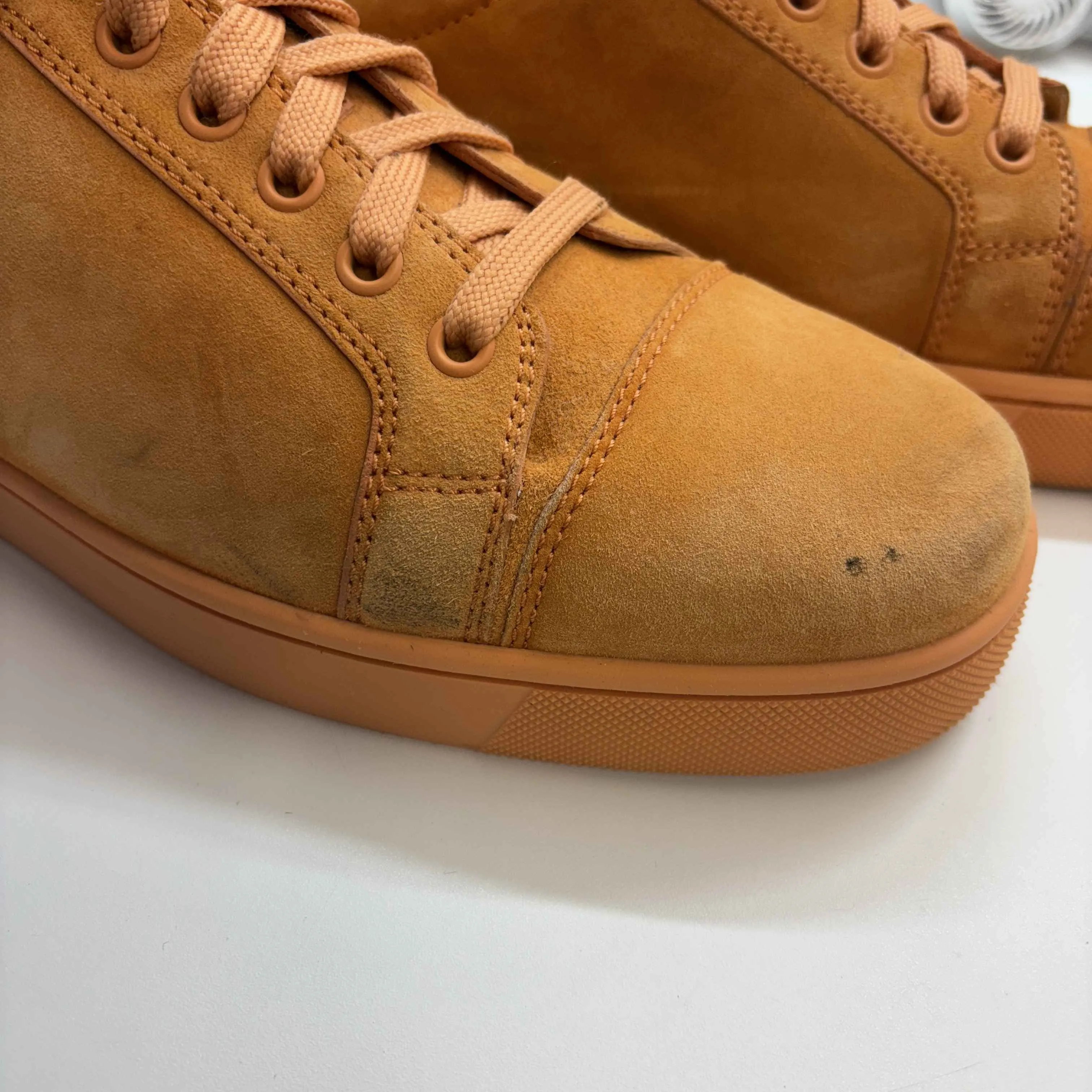 Men's Louis Junior Flat Low Trainers Orange Size EU 42 / UK 8