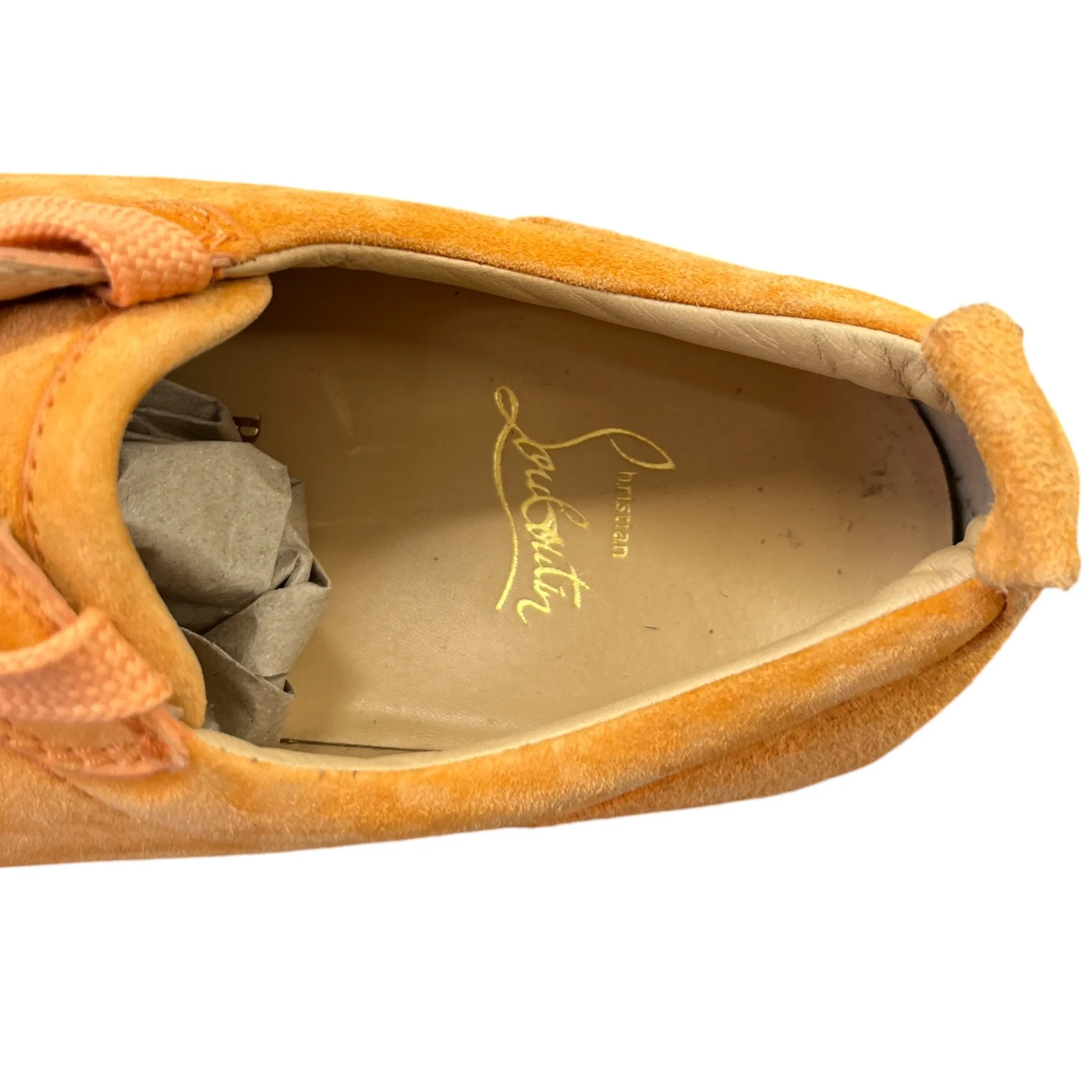 Men's Louis Junior Flat Low Trainers Orange Size EU 42 / UK 8