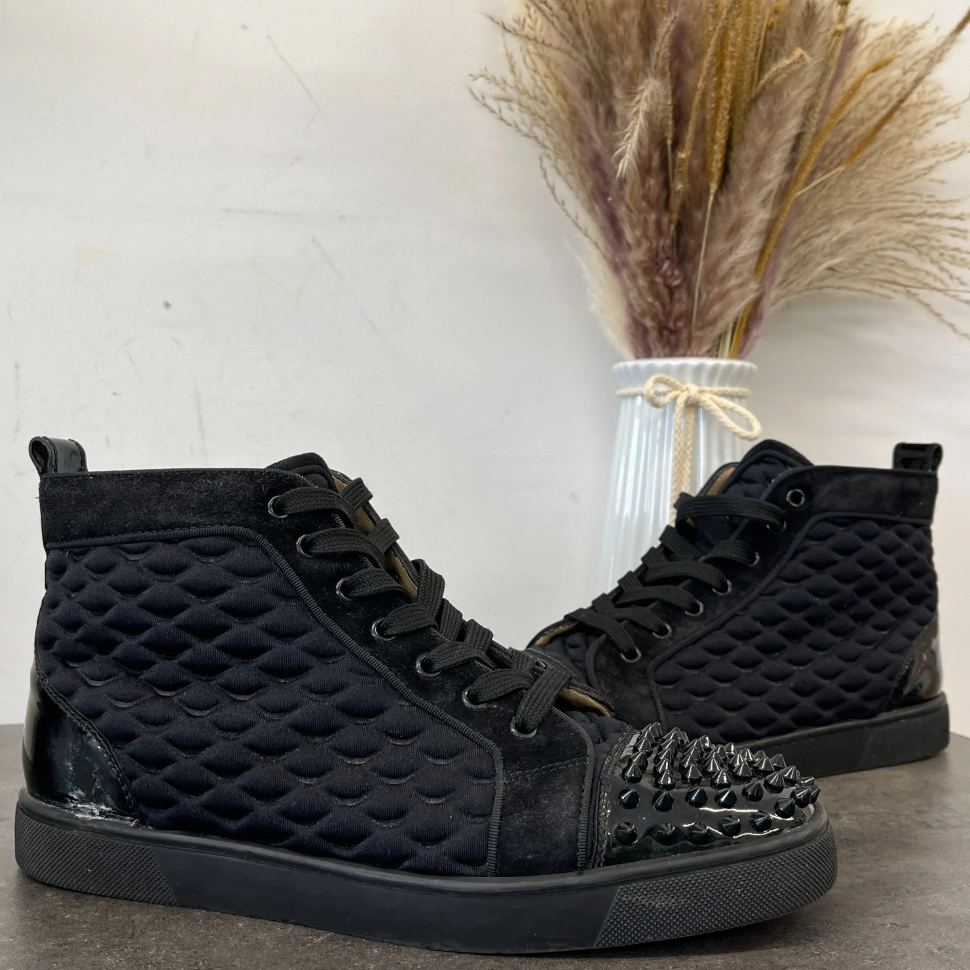 Men's Louis Spikes High Trainers Black Size EU 42 / UK 8