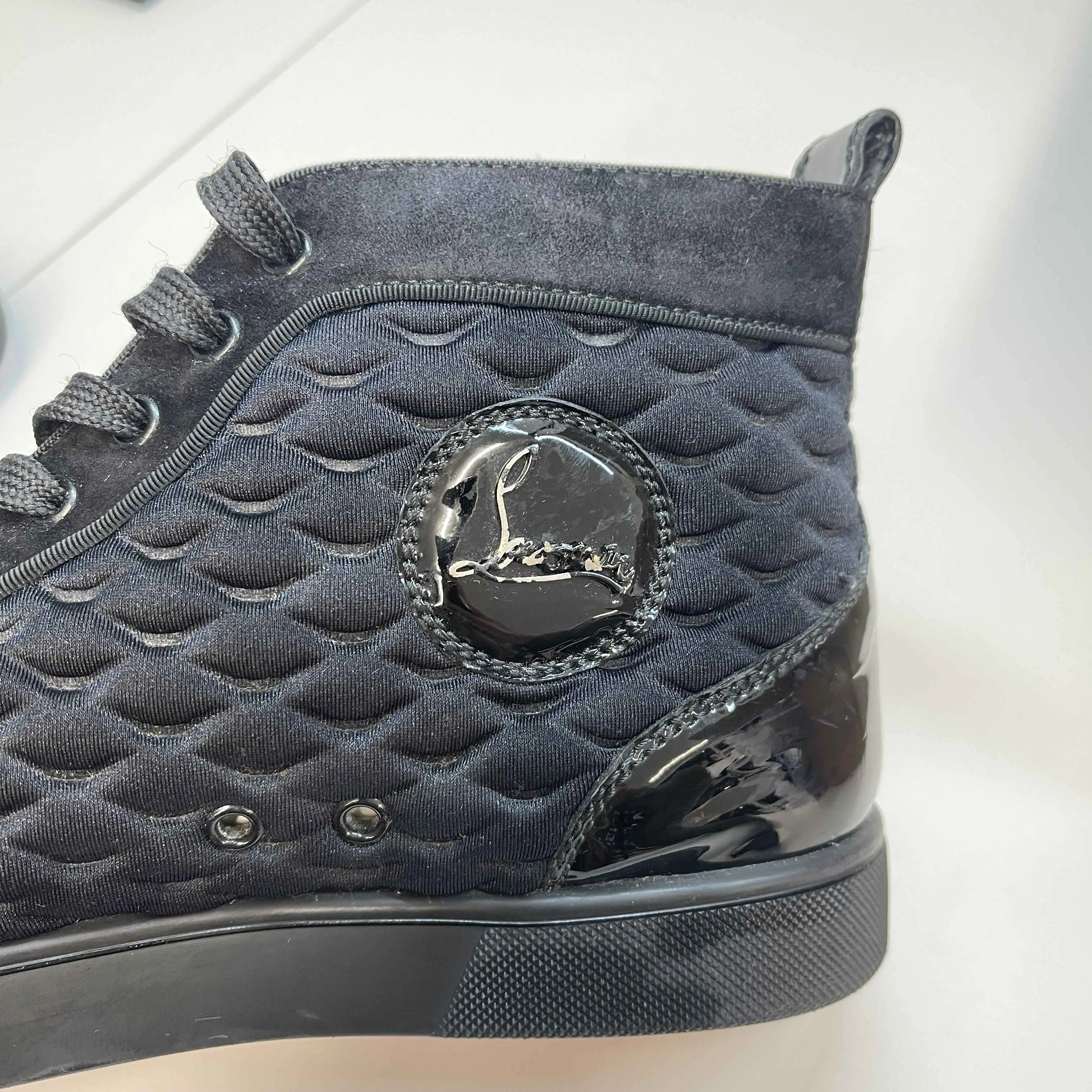 Men's Louis Spikes High Trainers Black Size EU 42 / UK 8