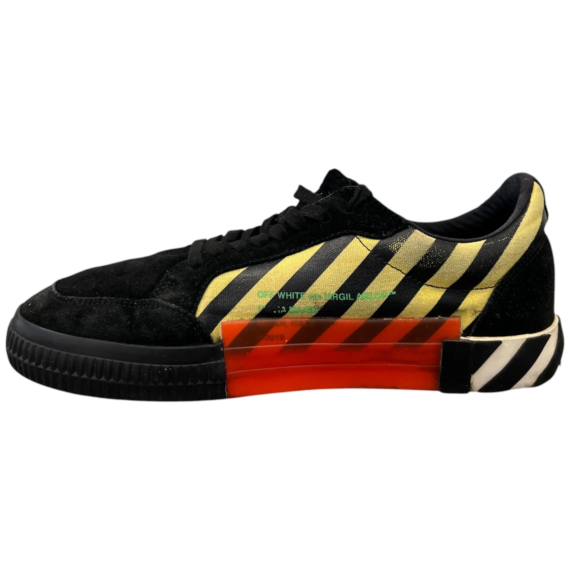 Men's Low Vulcanised Low Trainers Black Size EU 44 / UK 10