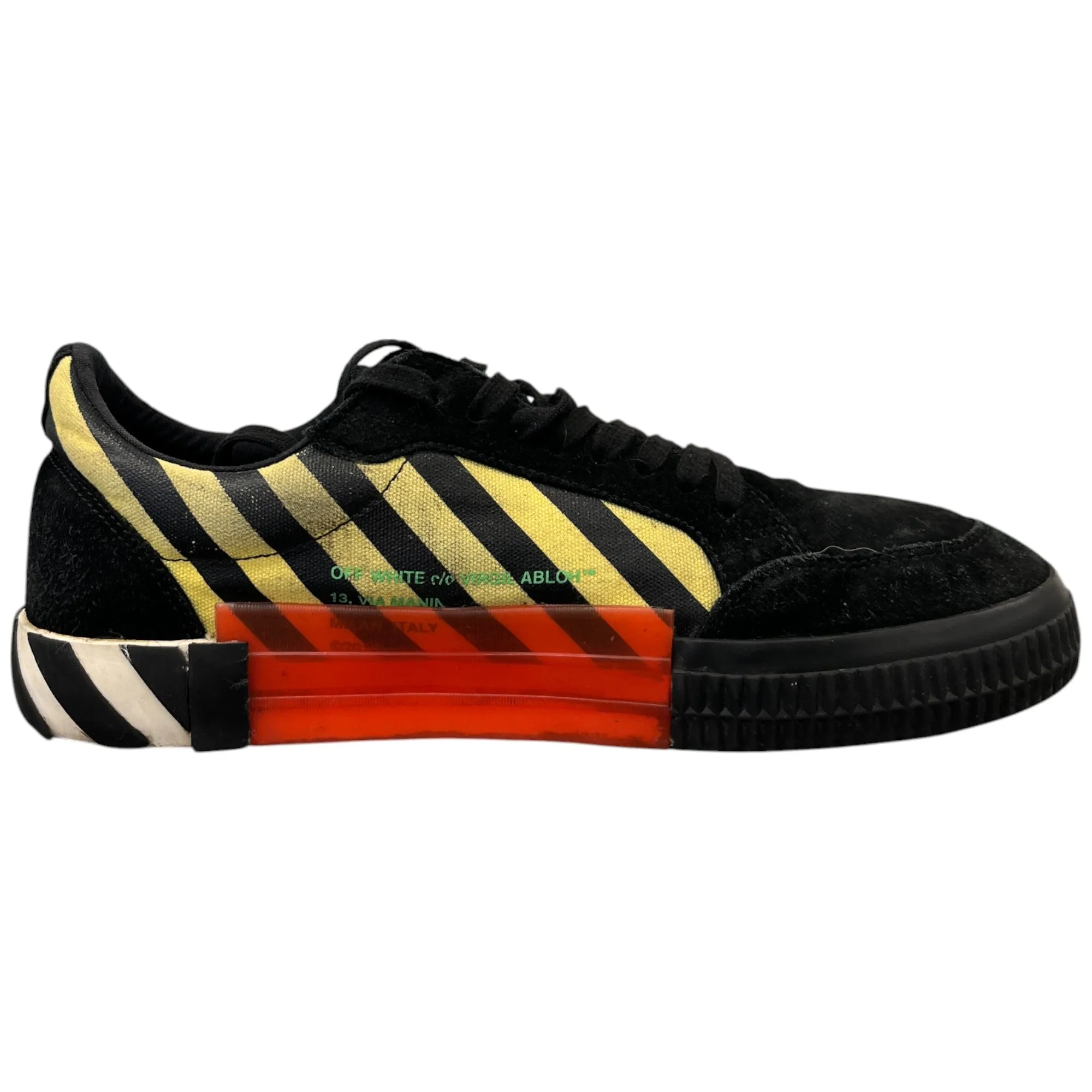 Men's Low Vulcanised Low Trainers Black Size EU 44 / UK 10