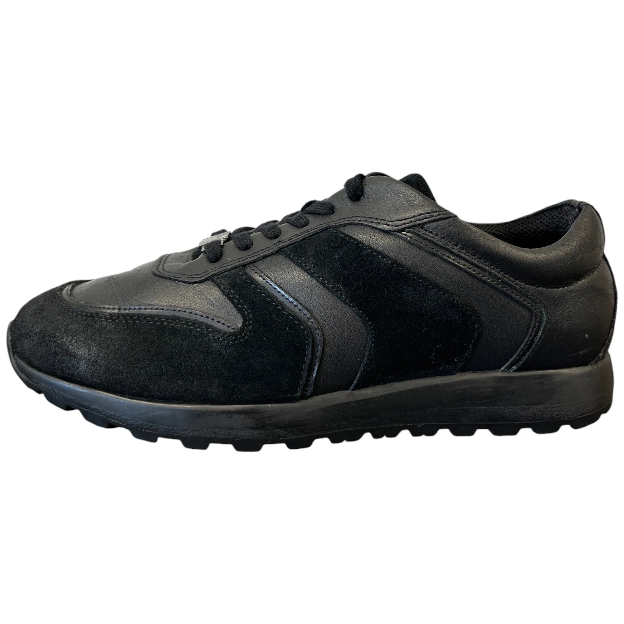 Men's Medusa Plaque Low Trainers Black Size EU 41 / UK 7