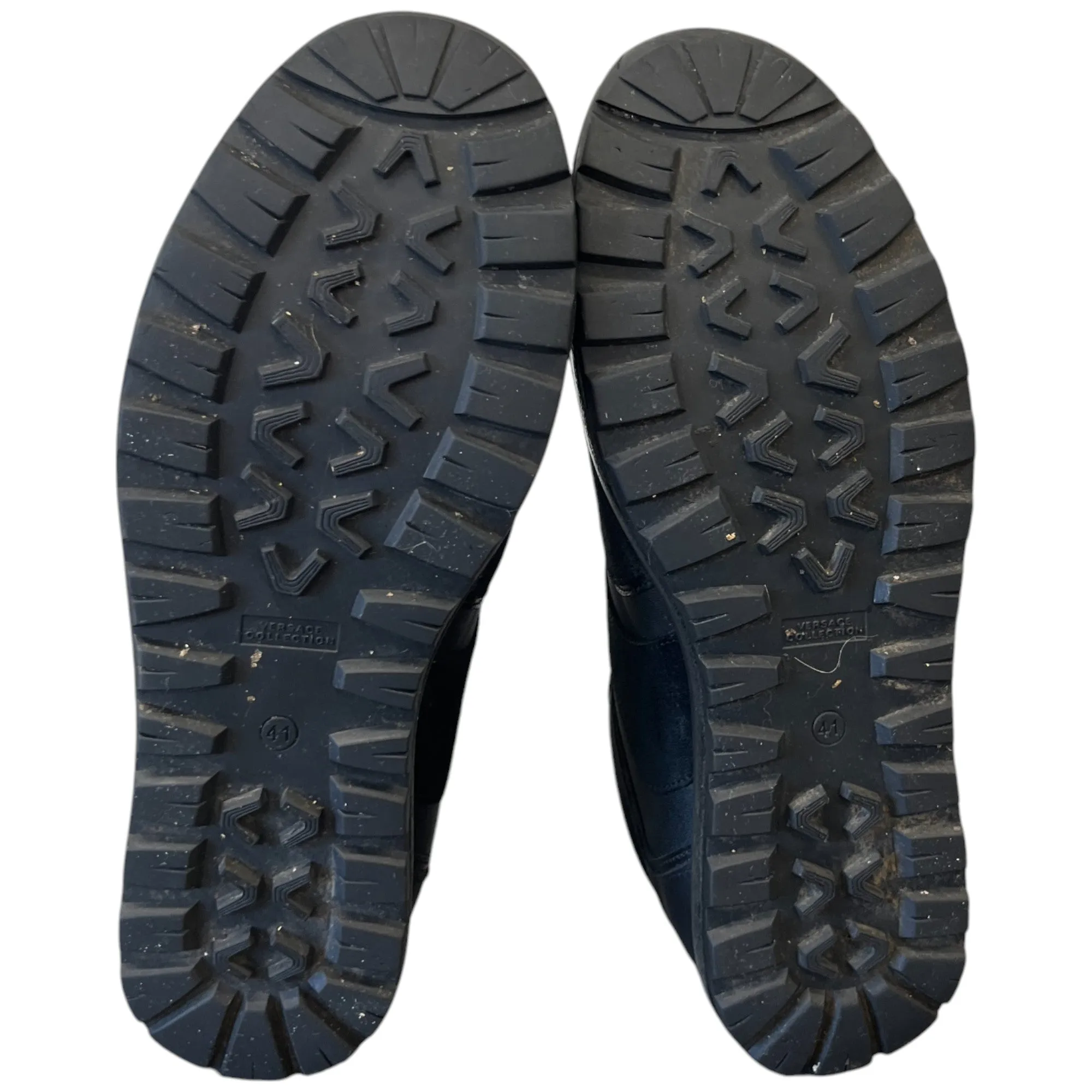 Men's Medusa Plaque Low Trainers Black Size EU 41 / UK 7