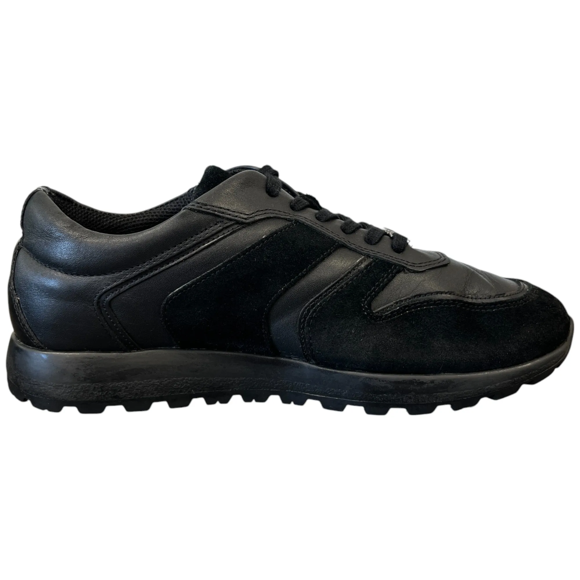 Men's Medusa Plaque Low Trainers Black Size EU 41 / UK 7