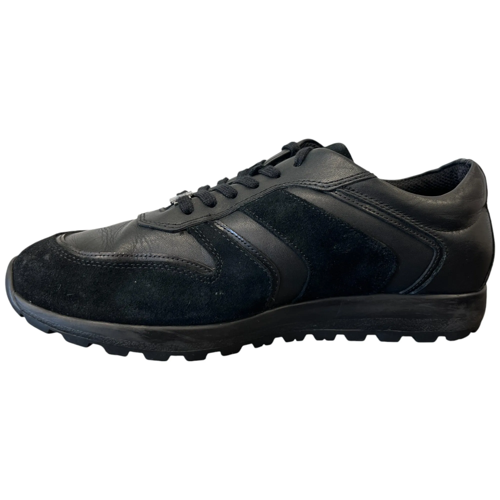 Men's Medusa Plaque Low Trainers Black Size EU 41 / UK 7