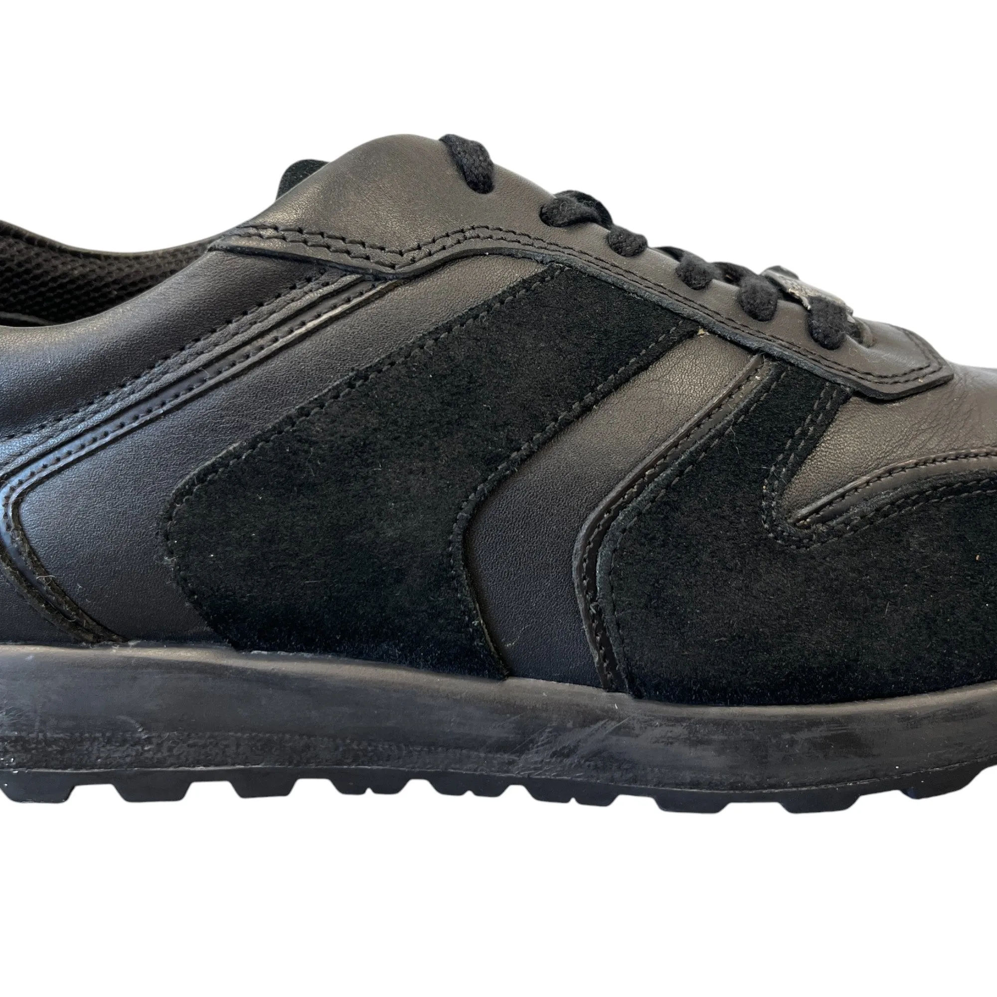 Men's Medusa Plaque Low Trainers Black Size EU 41 / UK 7