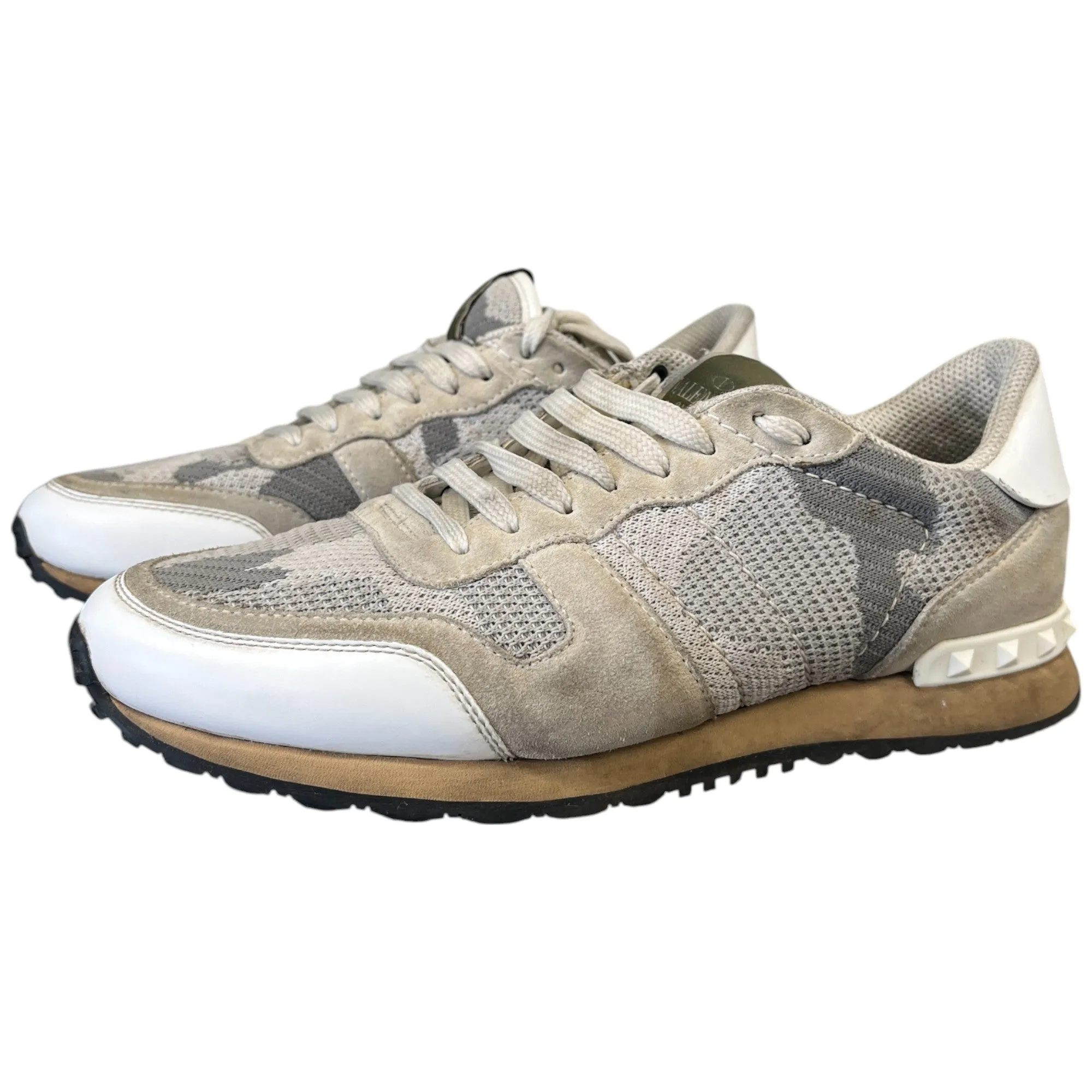 Men's Rockrunner Camouflage Low Trainers Grey Size EU 40 / UK 6