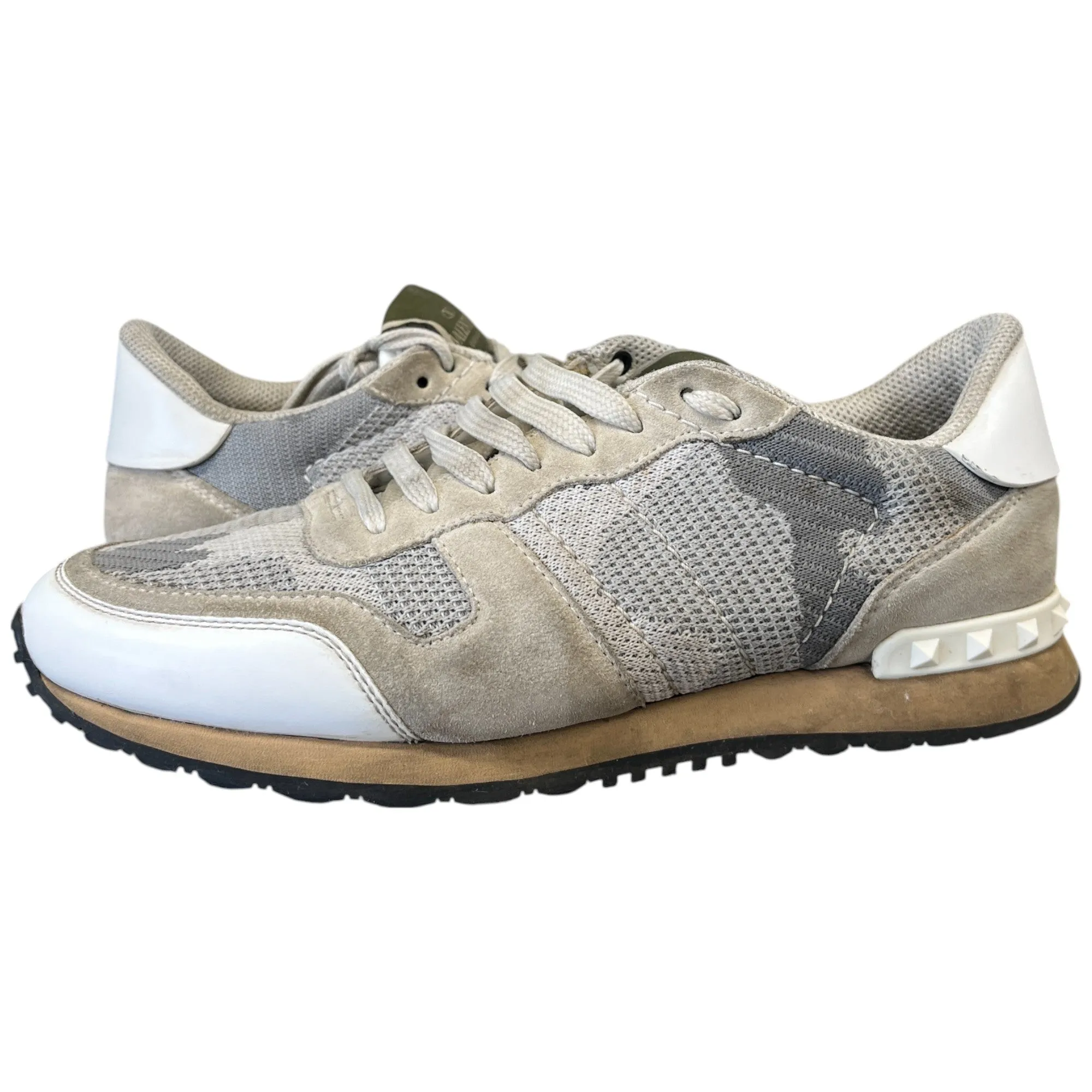 Men's Rockrunner Camouflage Low Trainers Grey Size EU 40 / UK 6