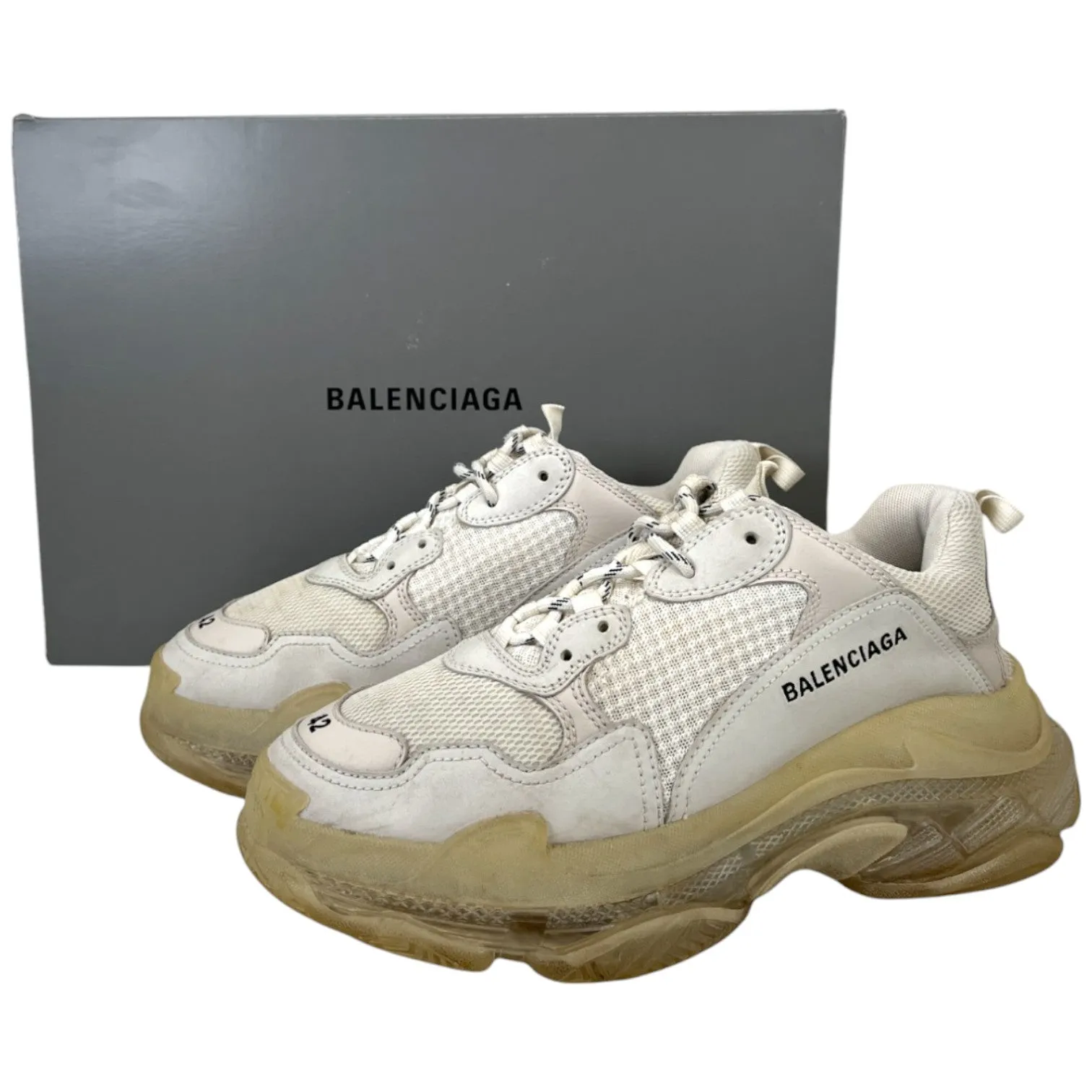 Men's Triple S Low Trainers White Size EU 42 / UK 8