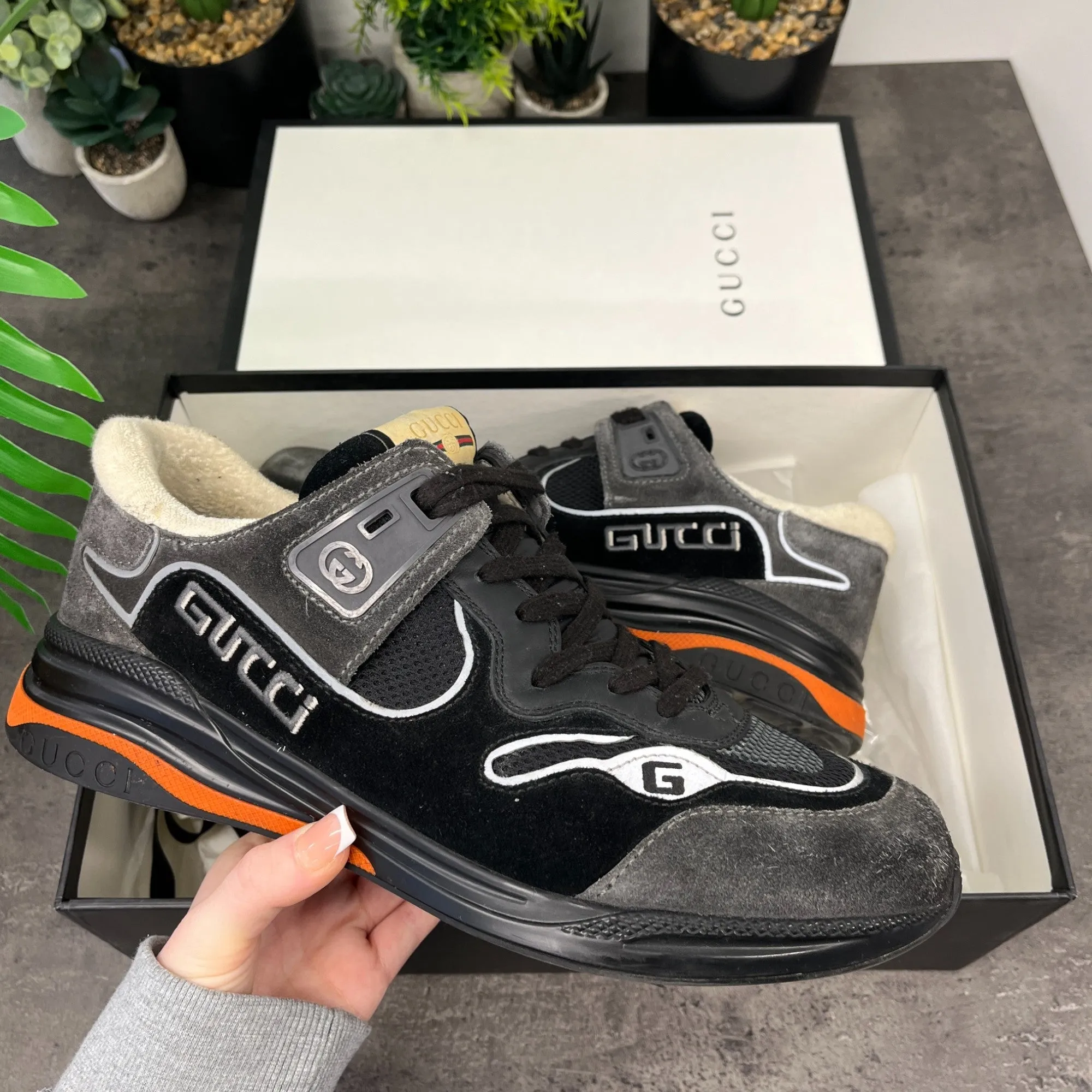 Men's Ultraspace Low Trainers Grey Size EU 44.5 / UK 10.5