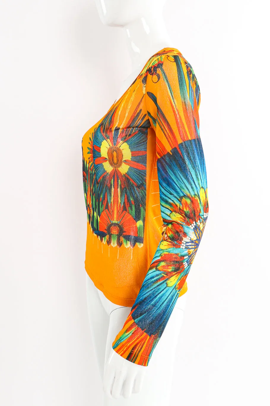 Mesh Feather Top