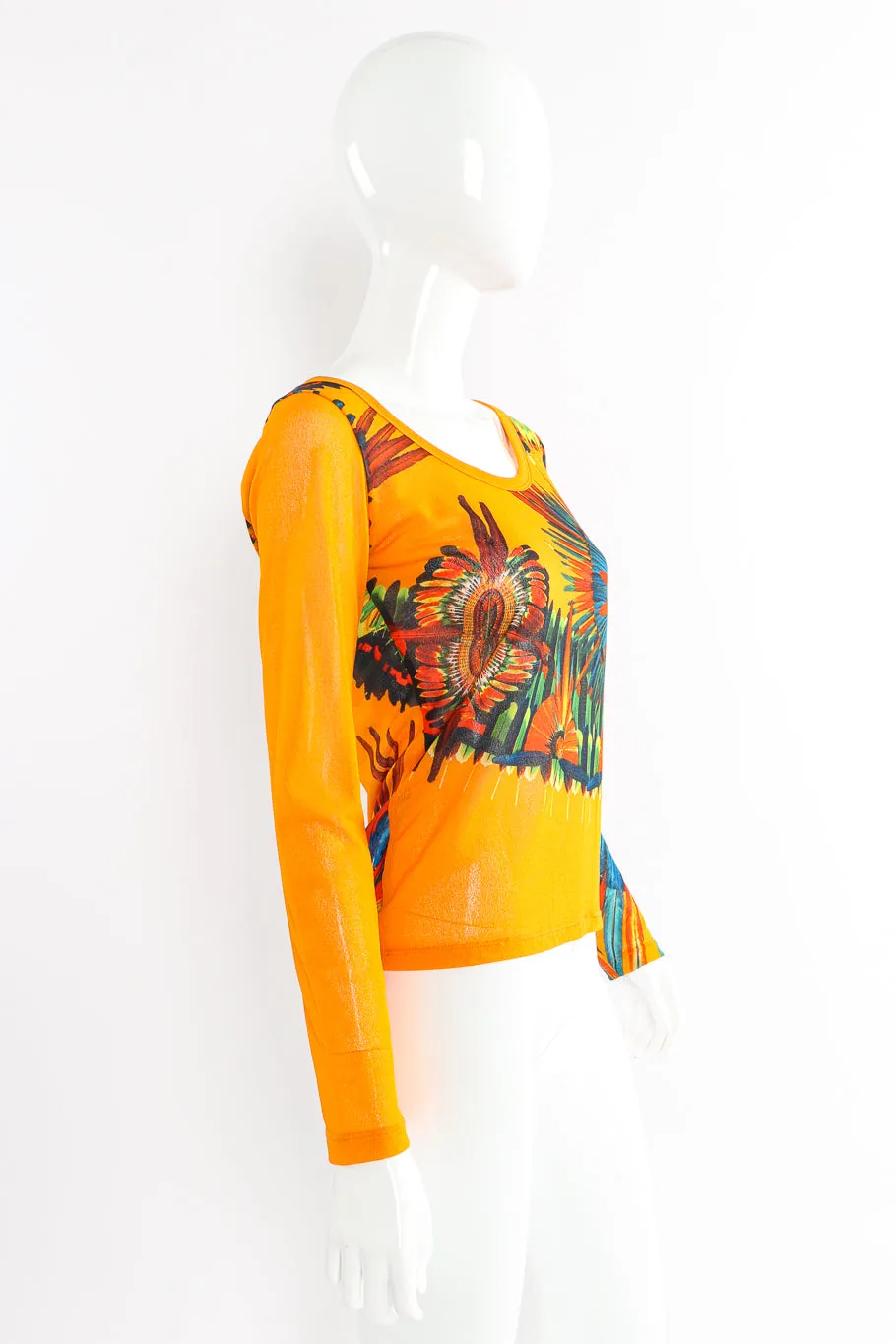Mesh Feather Top