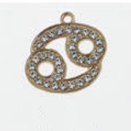 METAL SHOE CHARMS - BLINGY ZODIAC