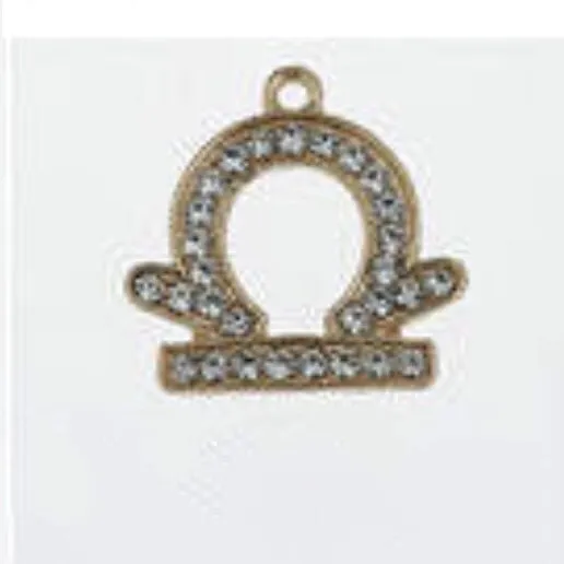 METAL SHOE CHARMS - BLINGY ZODIAC