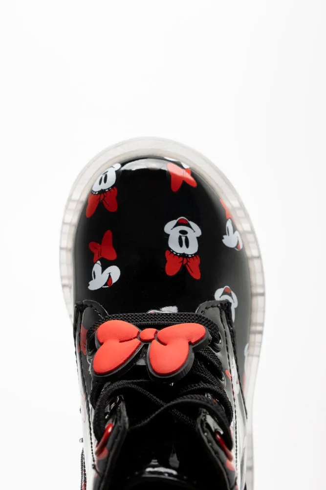 Minnie Mouse Light Up Boots Black