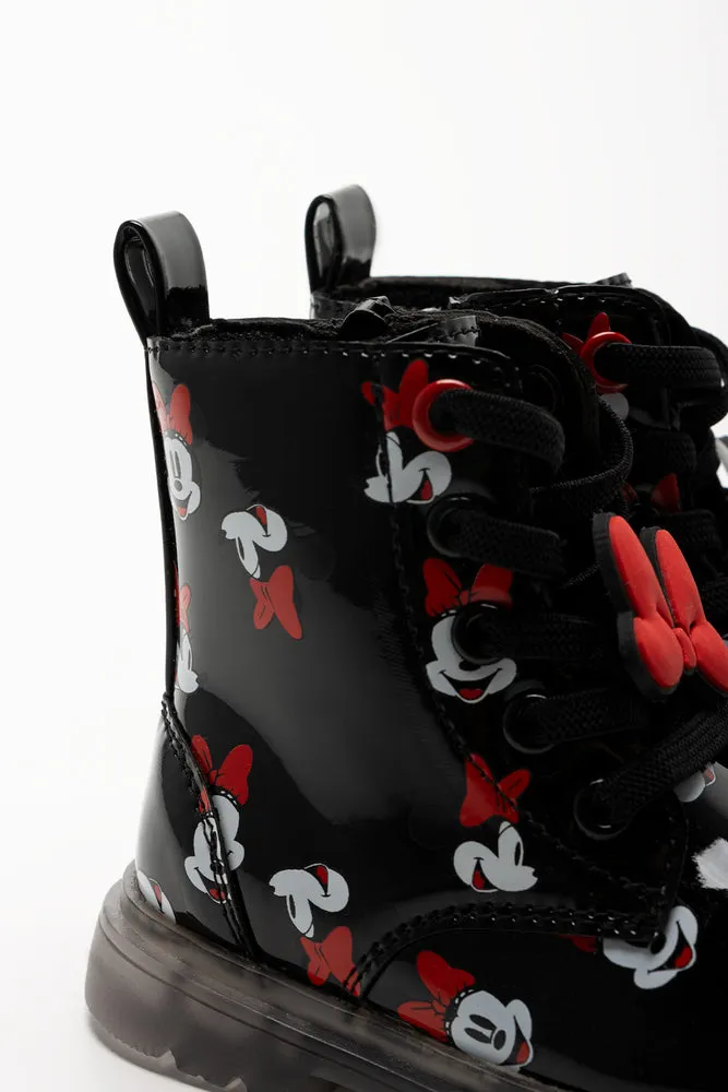 Minnie Mouse Light Up Boots Black