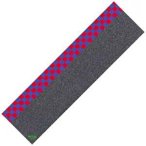 Mob Checker Strip Red/Royal Blue Grip Tape
