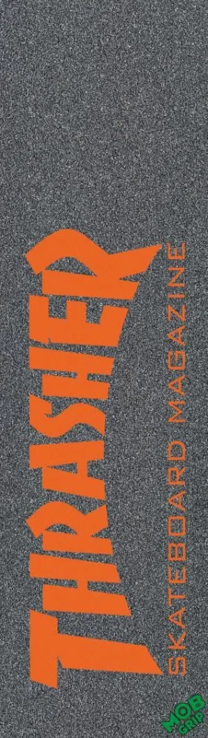 MOB Graphic Skateboard Grip Tape Thrasher Orange