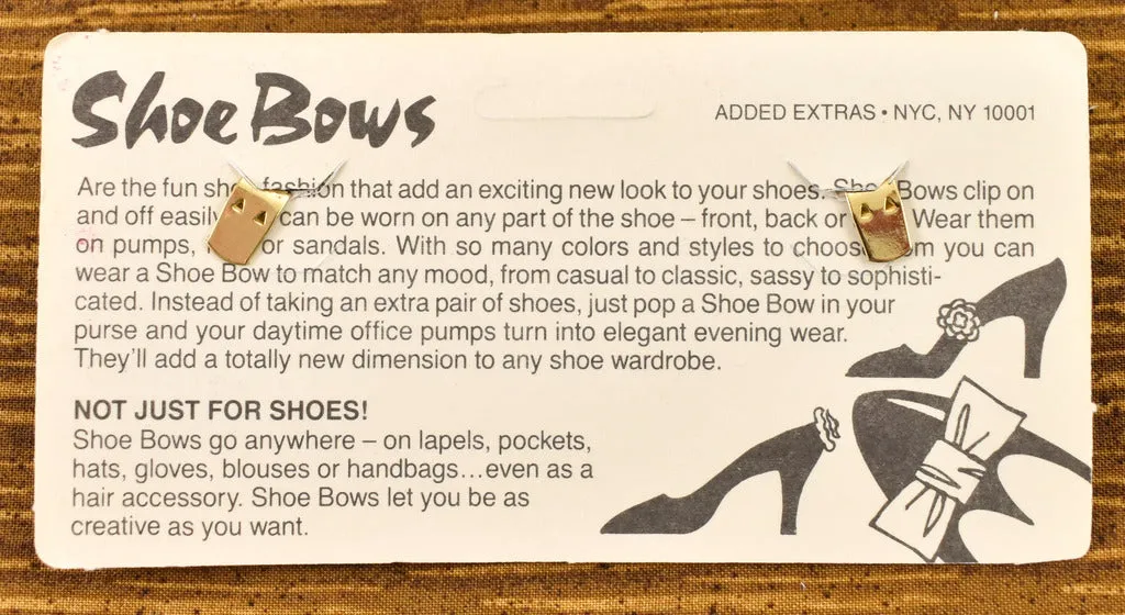 NOS Enamel Leaf Shoe Clips