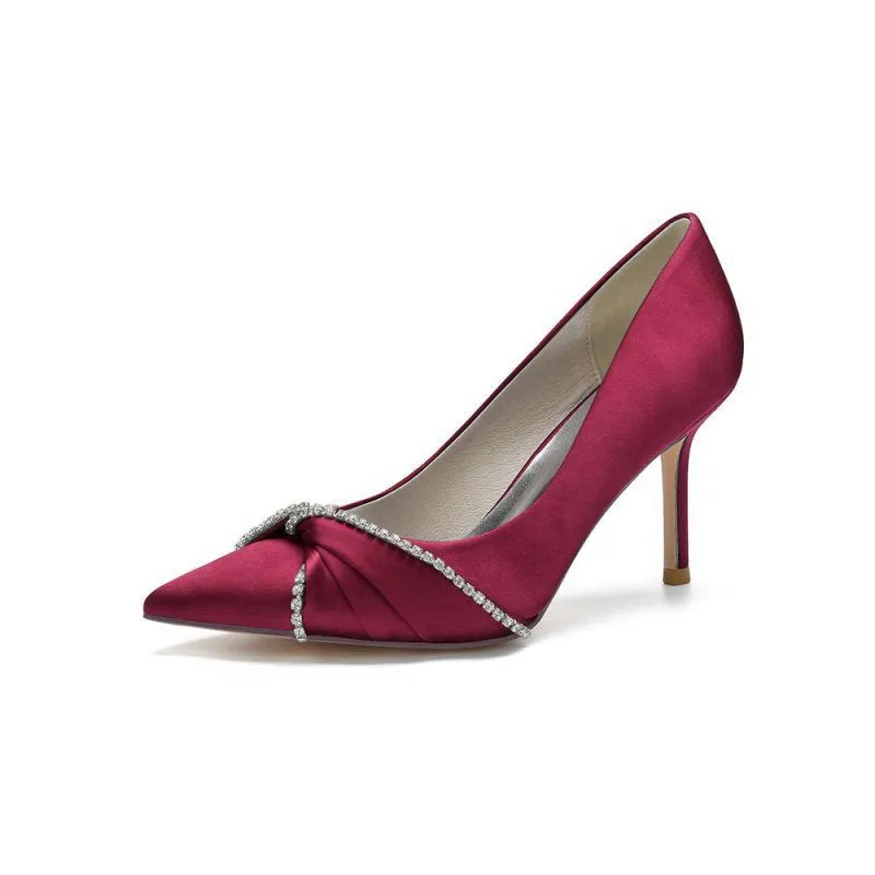 Party Pointed Toe Crystal High Heels