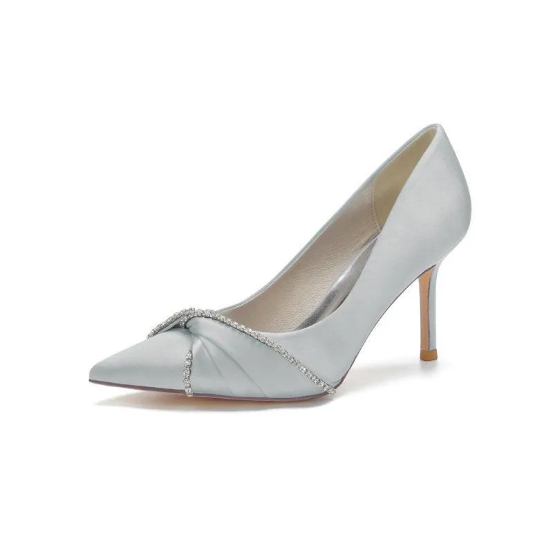Party Pointed Toe Crystal High Heels