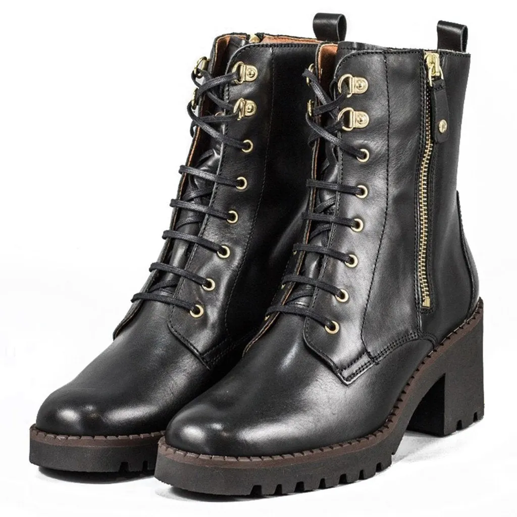 Pikolinos Viella Calfskin Leather Women's Block Heeled Ankle Boots