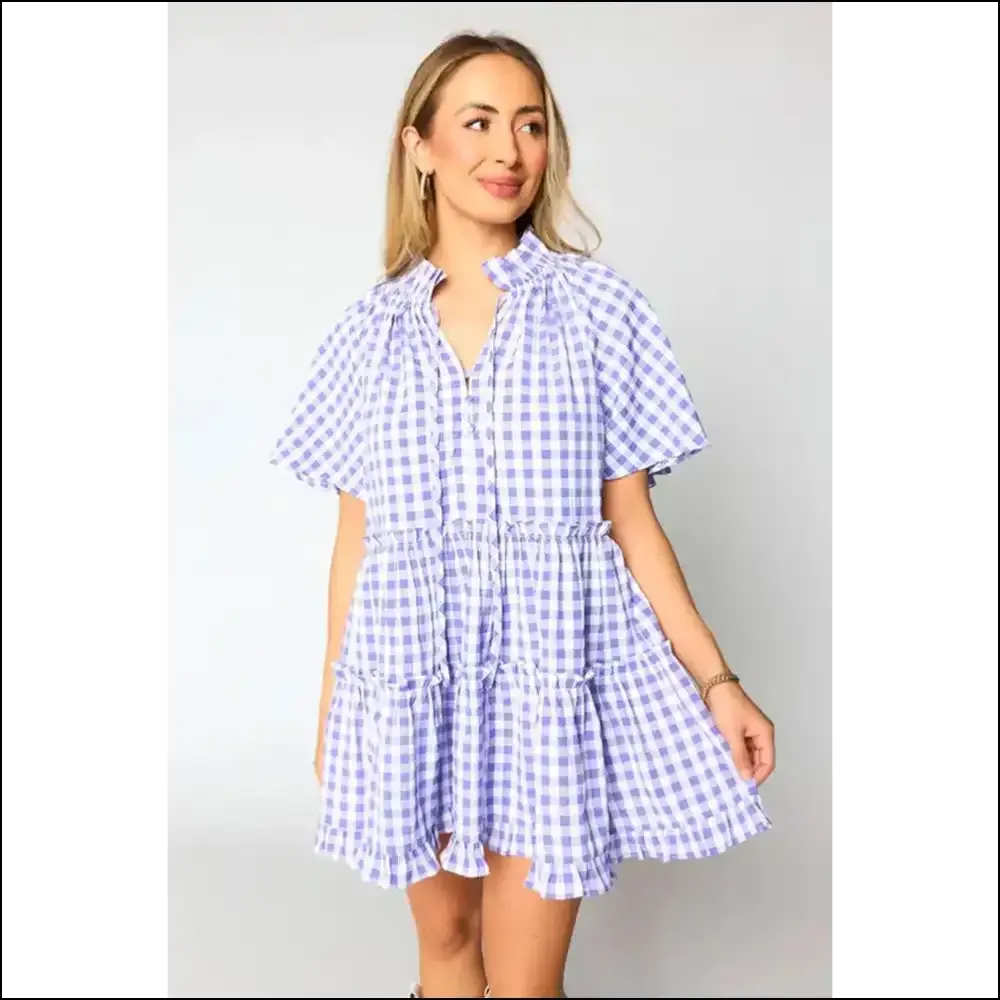 Plaid Frill Tiered Mini Dress: Dangerously Cute Needful Things