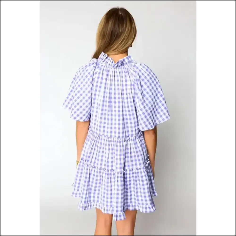Plaid Frill Tiered Mini Dress: Dangerously Cute Needful Things