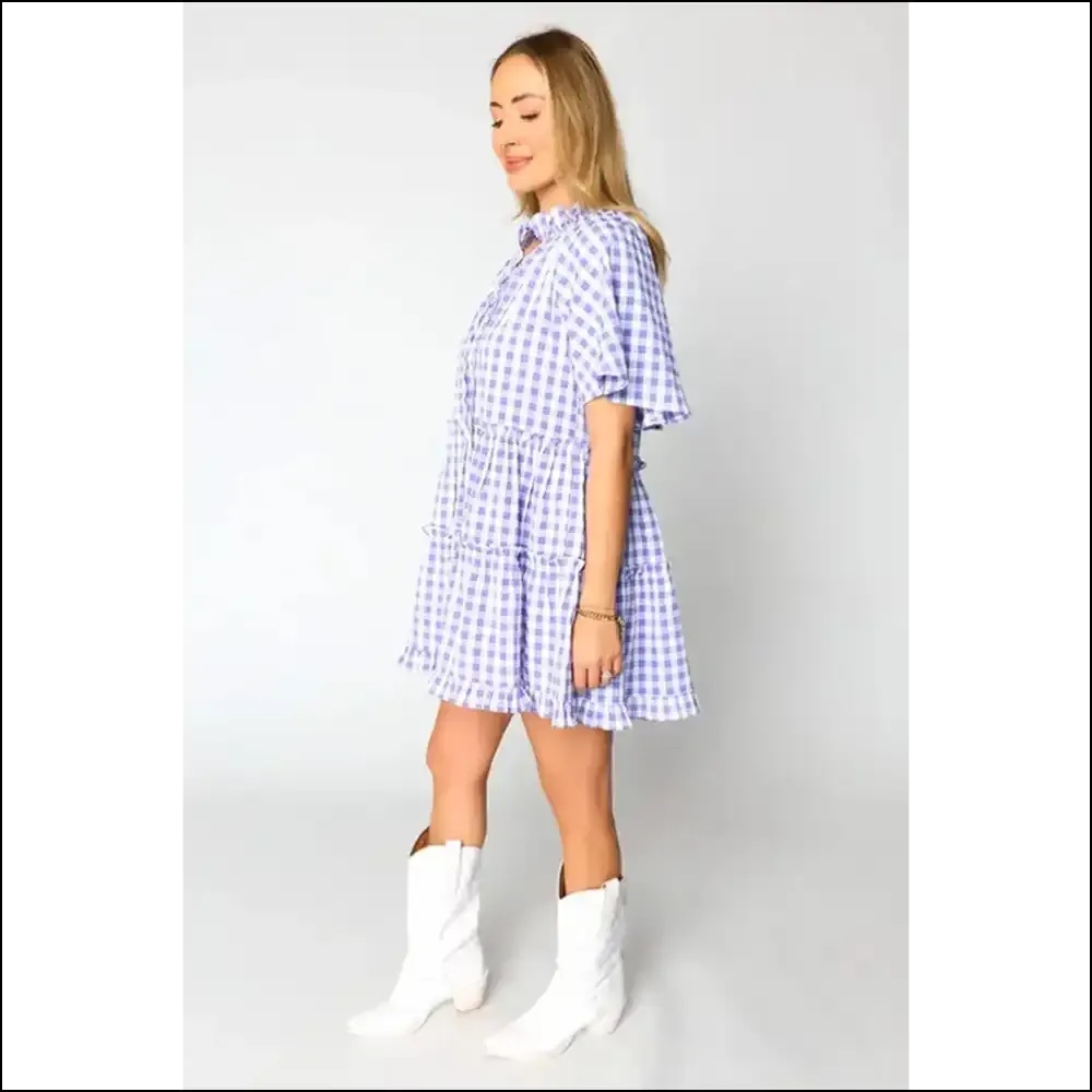 Plaid Frill Tiered Mini Dress: Dangerously Cute Needful Things
