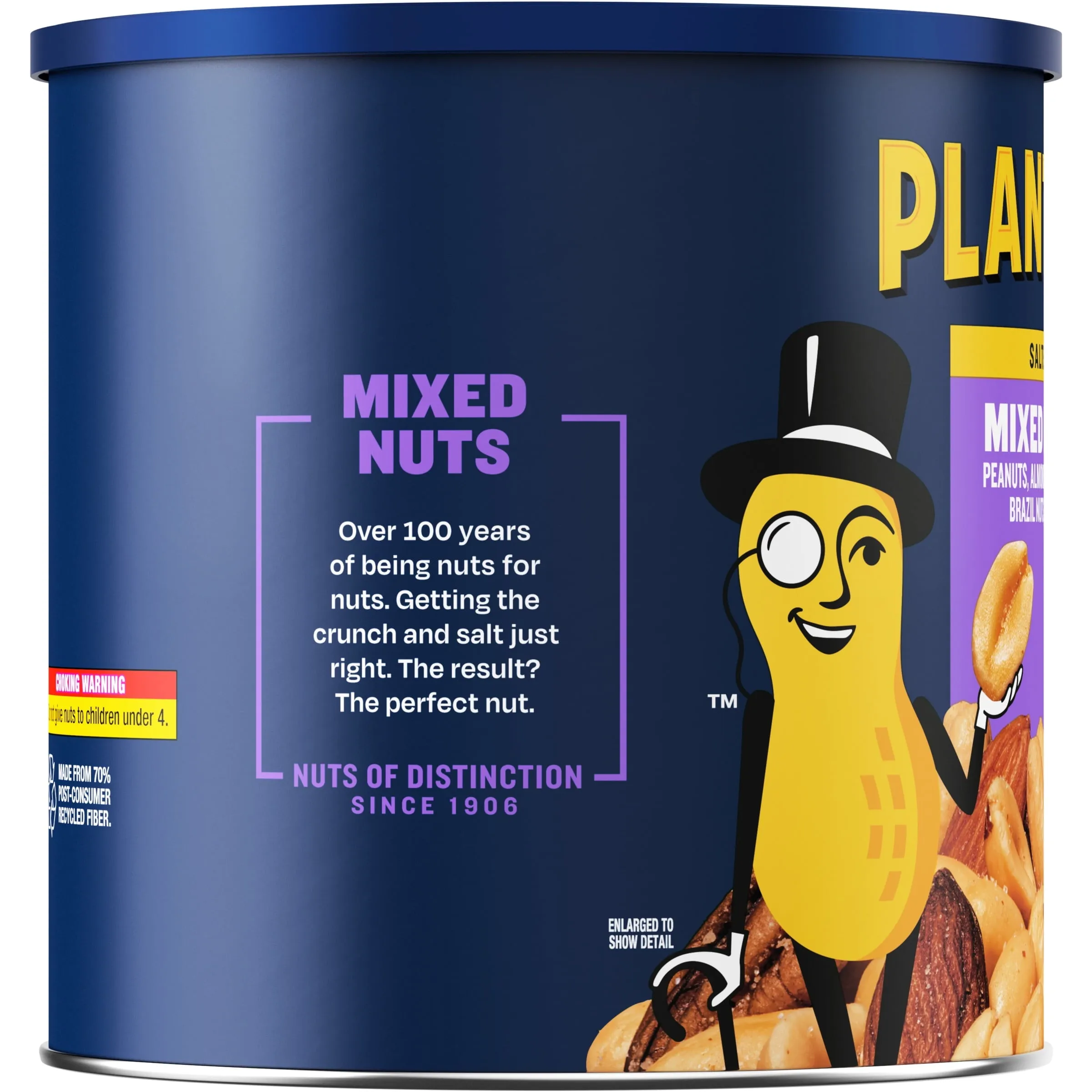 Planters Mixed Nuts Peanuts, Almonds, Cashews, Sea Salt, 3.5 Lb Canister