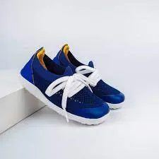Play Knit Blueberry & Yellow | Bobux