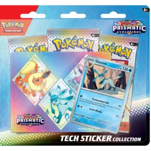 Pokemon Scarlet & Violet SV8.5 Prismatic Evolutions - Tech Sticker Collection - Glaceon